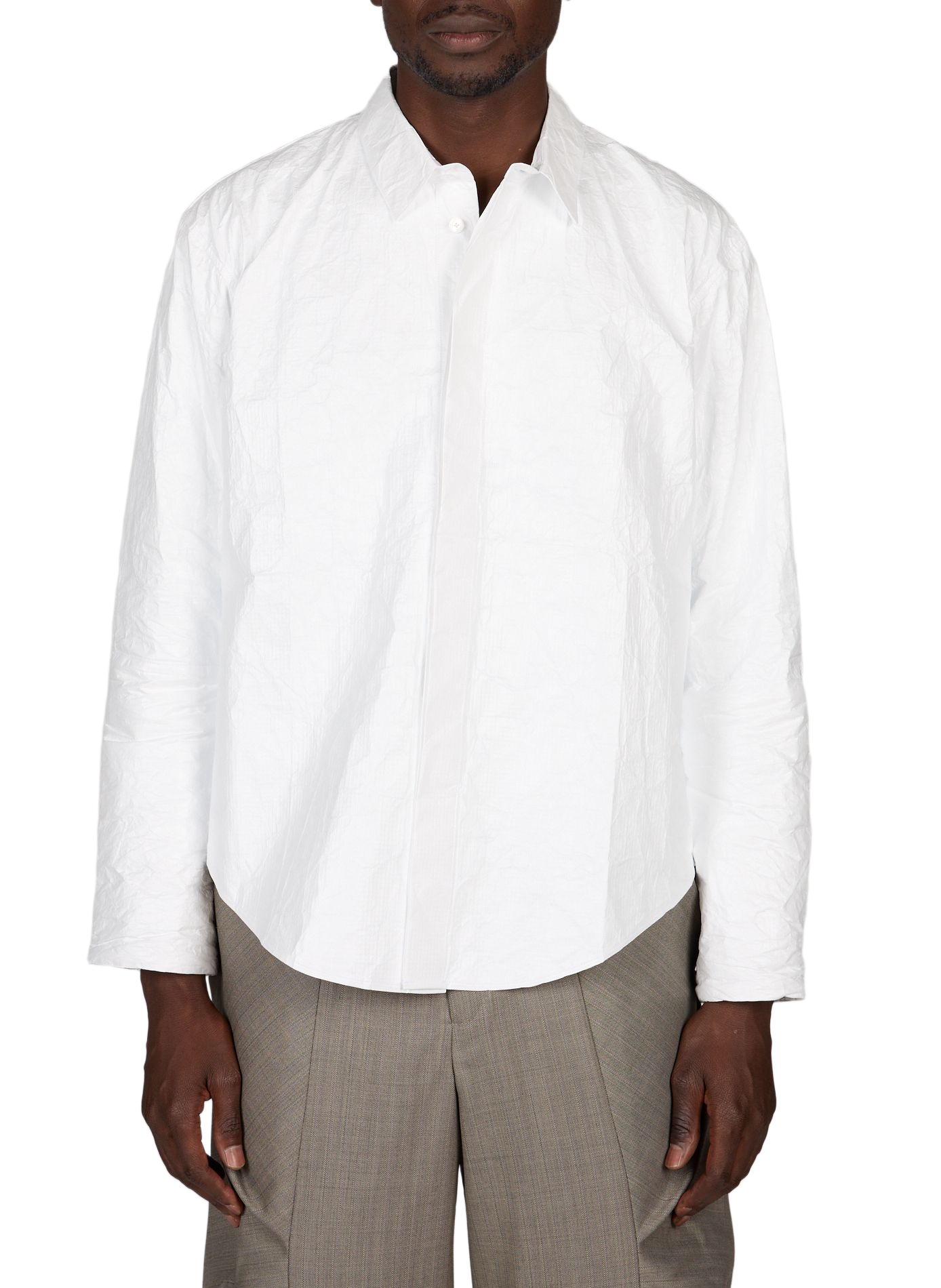 Shirt in textured technical fabric ALAINPAUL White
