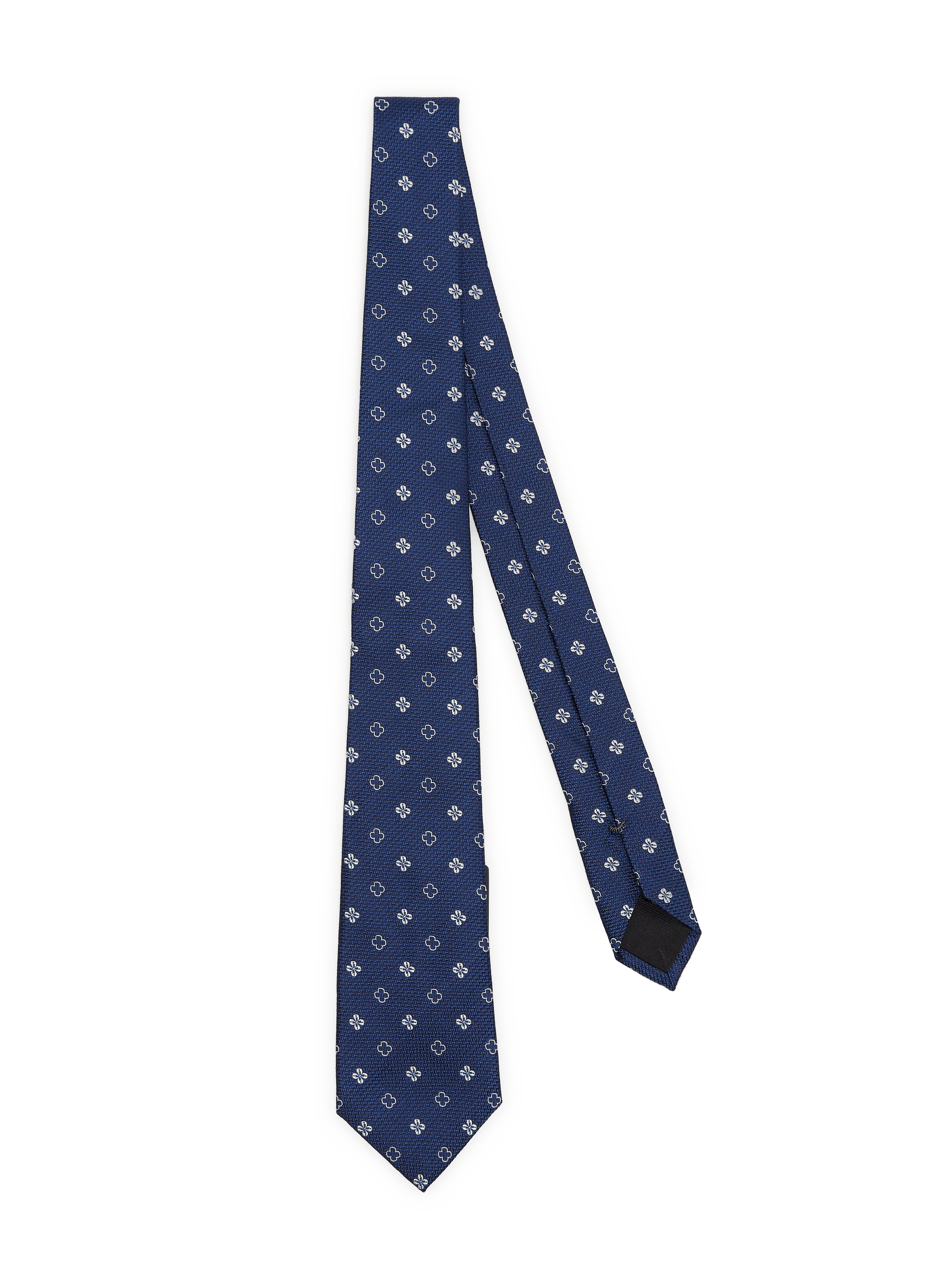 Bestickte Seidenkrawatte VAN LAACK Blau