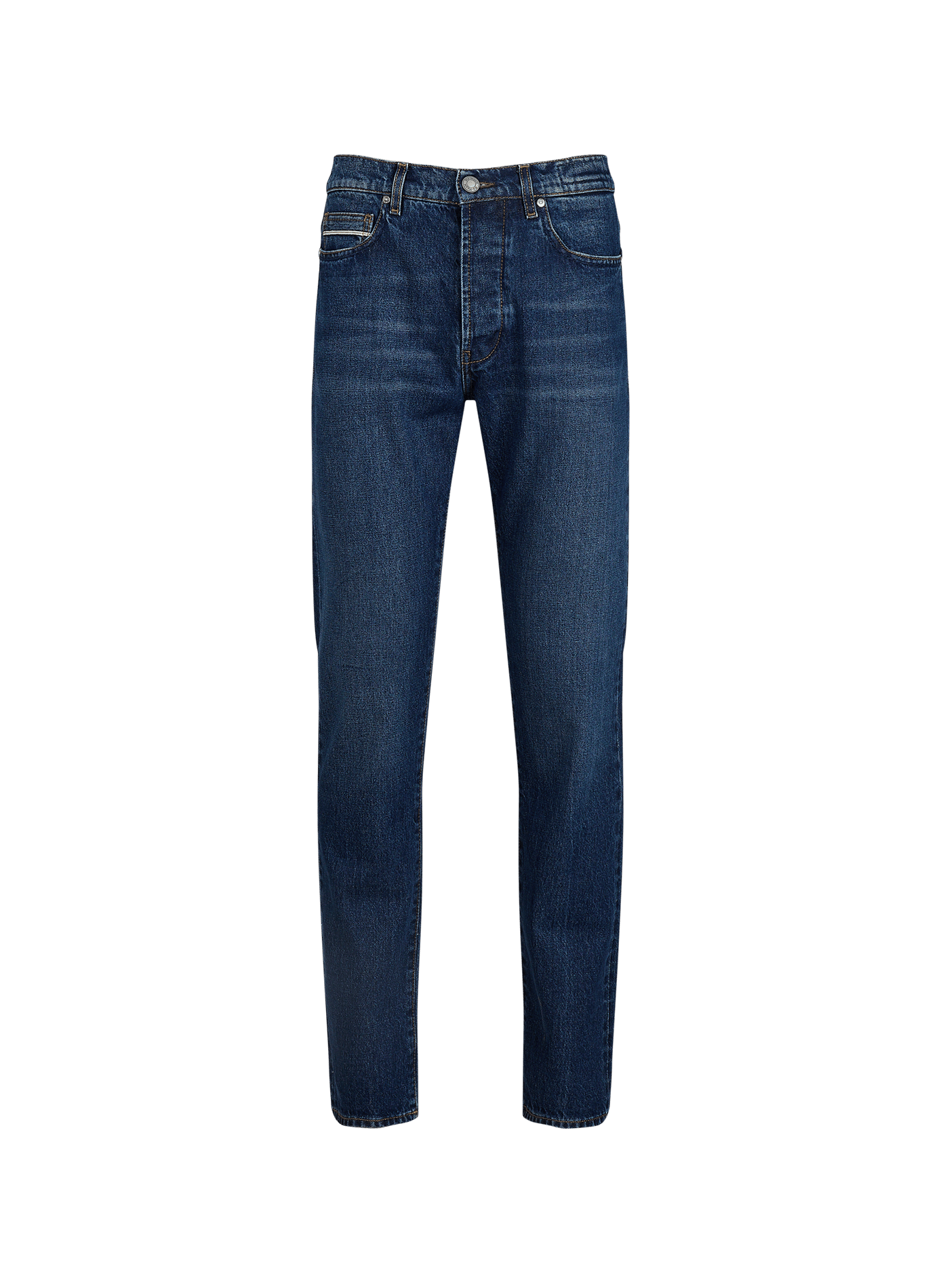 Jeans droit en coton RE HASH Bleu