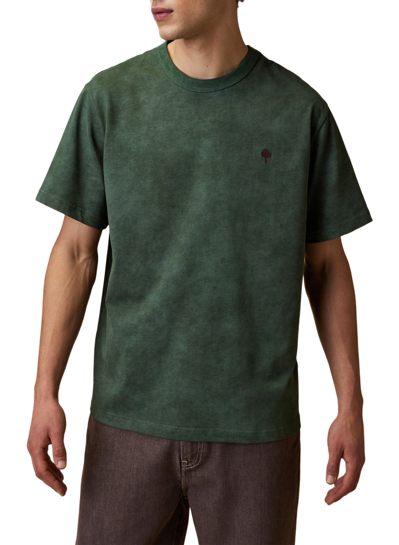 Oversized katoenen T-shirt FAGUO Groen