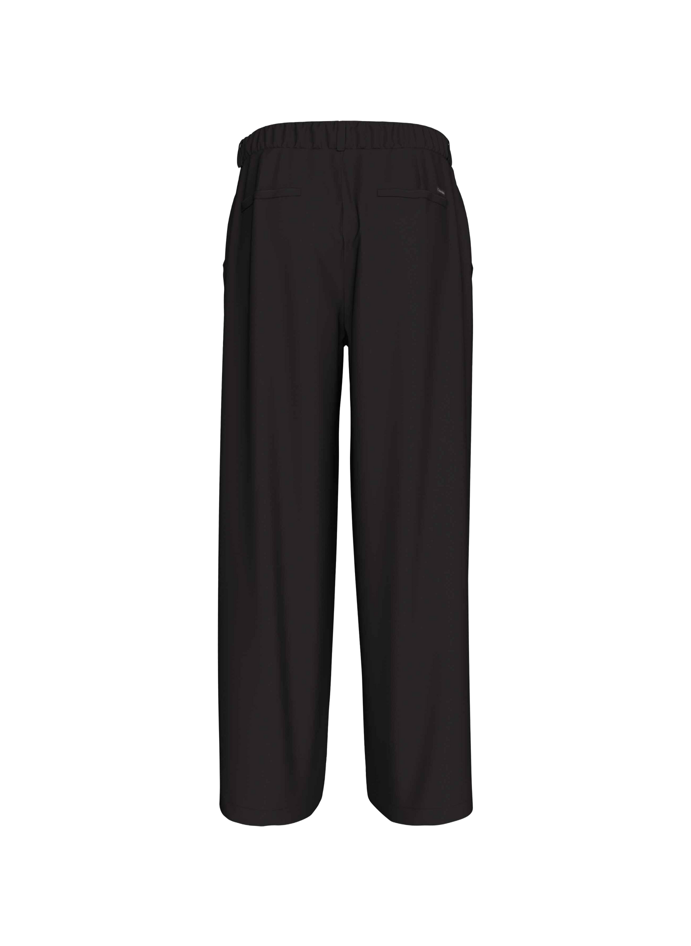 Gerade geschnittene Hose aus Baumwollmischung CALVIN KLEIN Schwarz