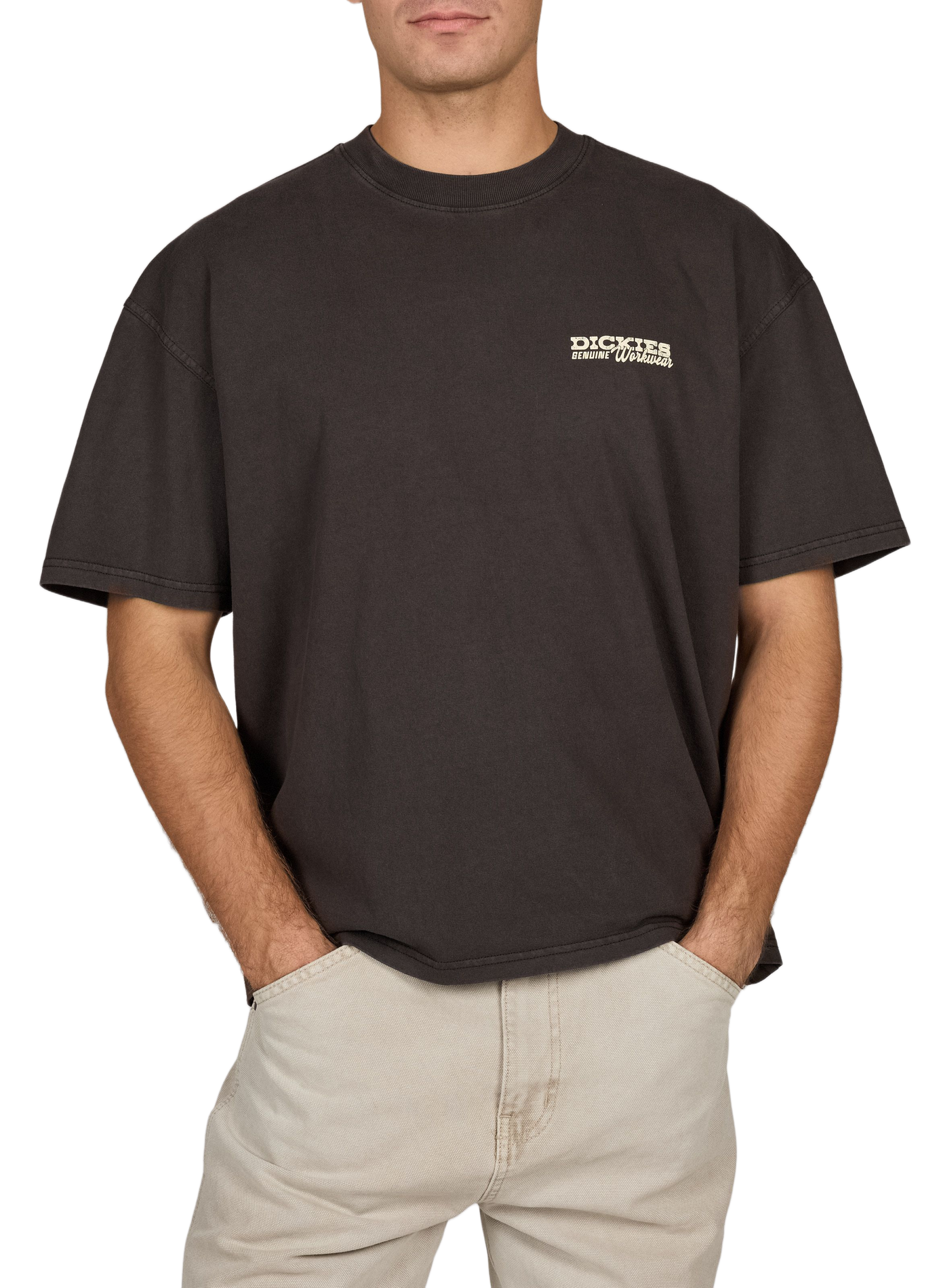 Straight-fit cotton T-shirt DICKIES Black