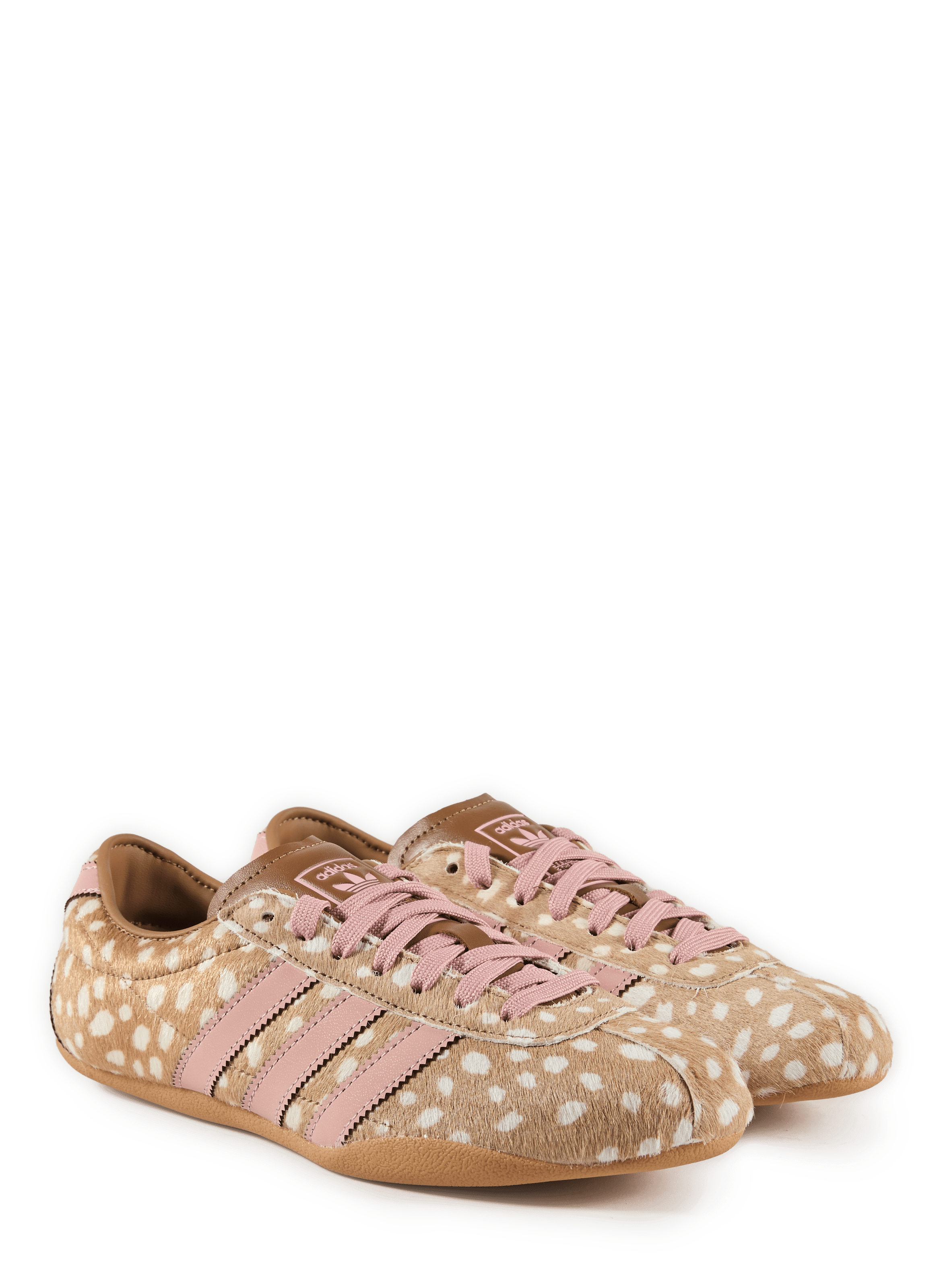 Zapatillas bajas estampadas de cuero ADIDAS Marrón