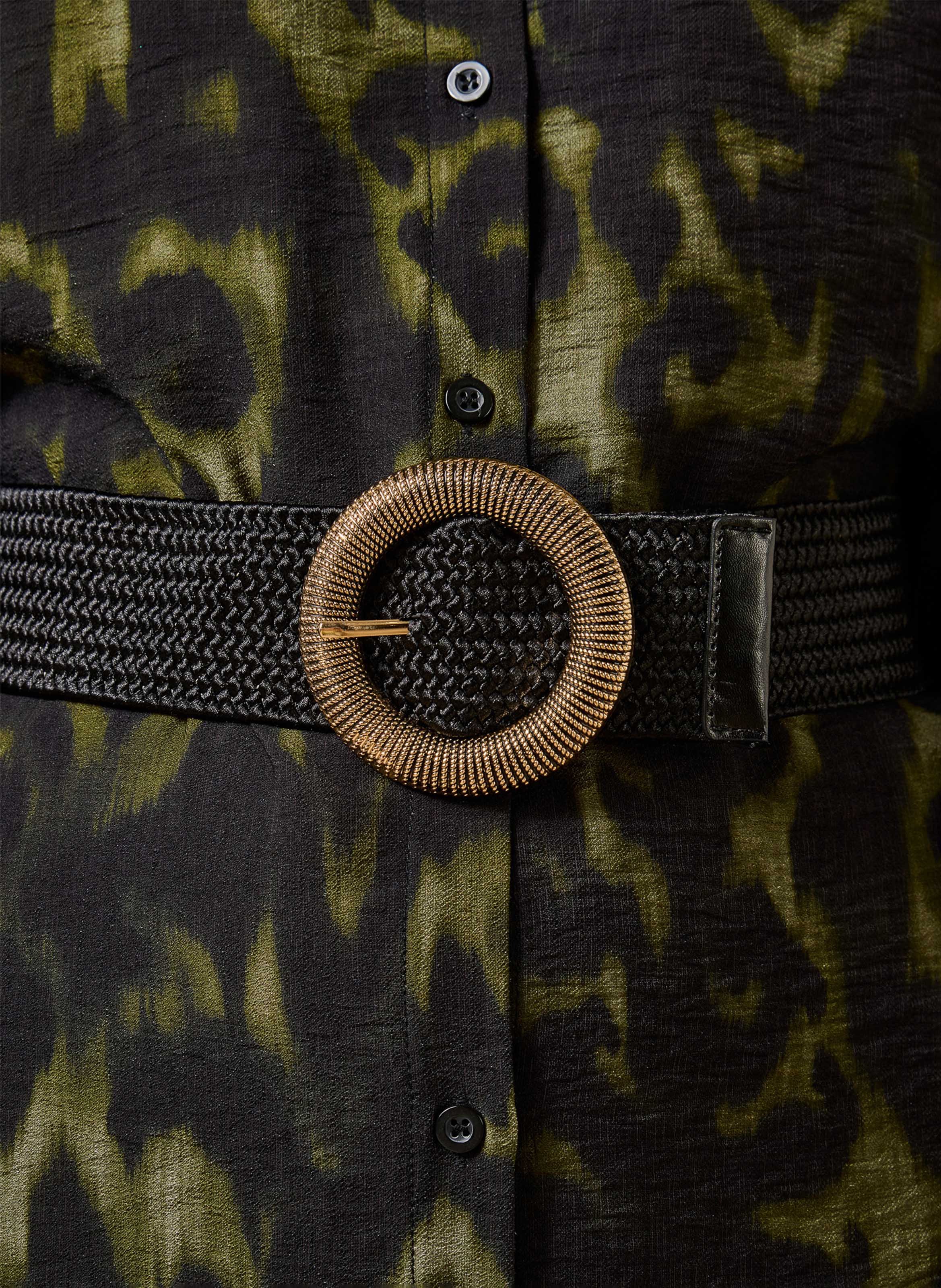Gevlochten riem LA FEE MARABOUTEE Zwart
