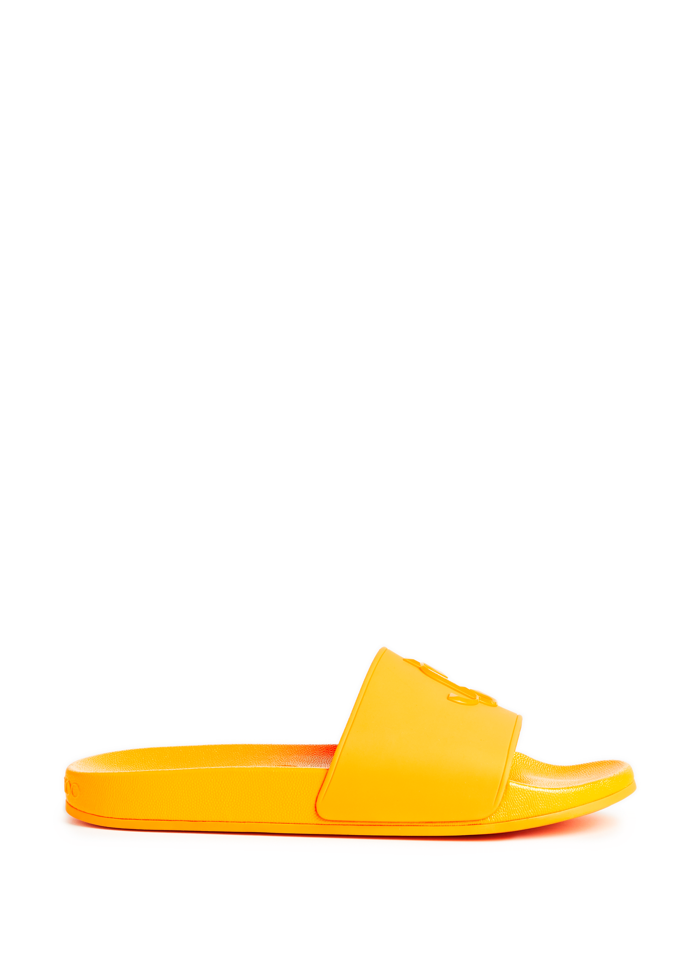 JIMMY CHOO Claquettes à logo en caoutchouc Orange