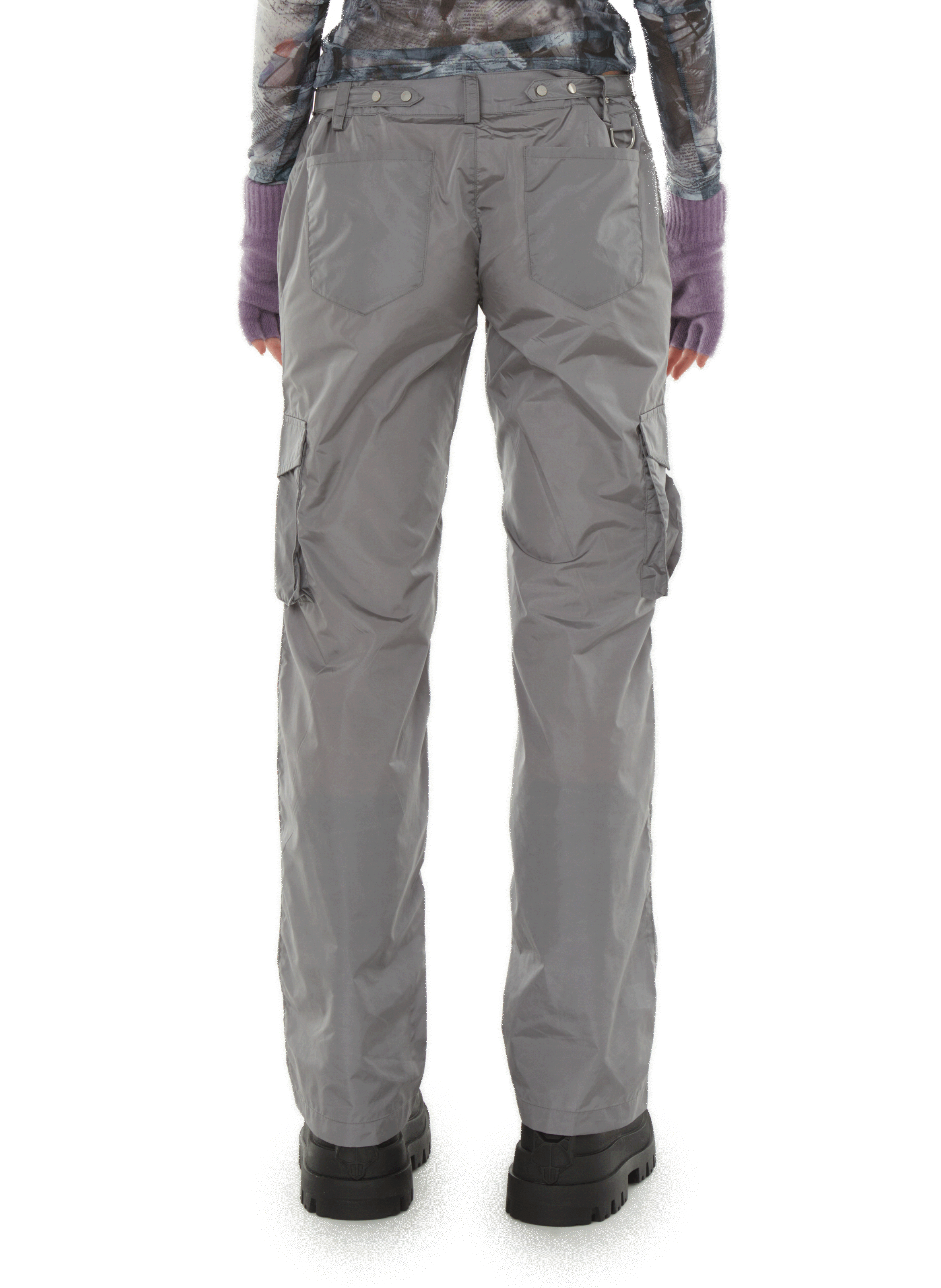 Pantalon cargo en nylon MIAOU Multicolore