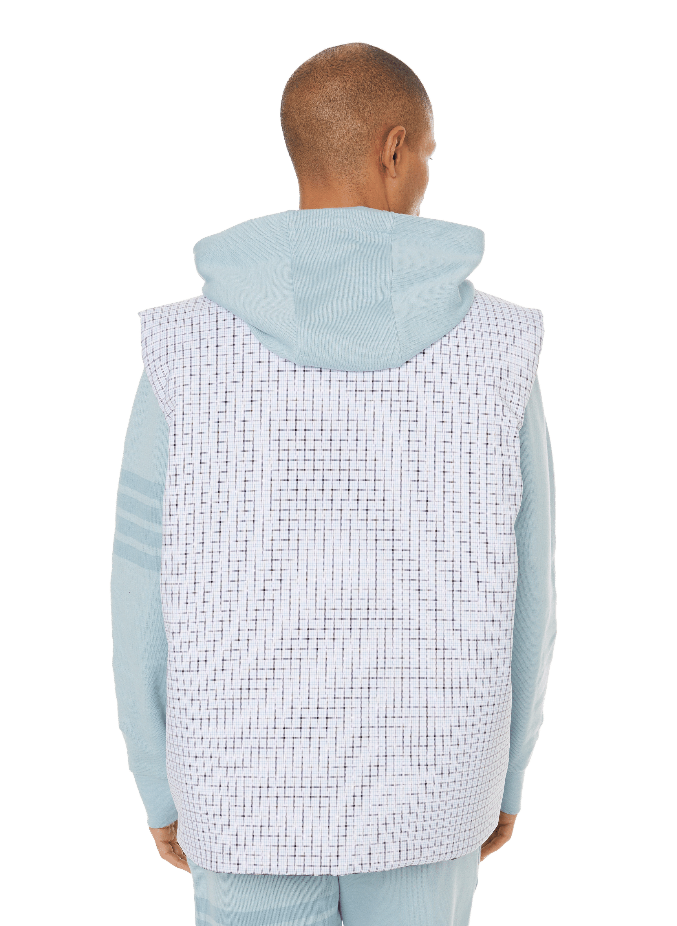 Padded gilet THOM BROWNE Blue