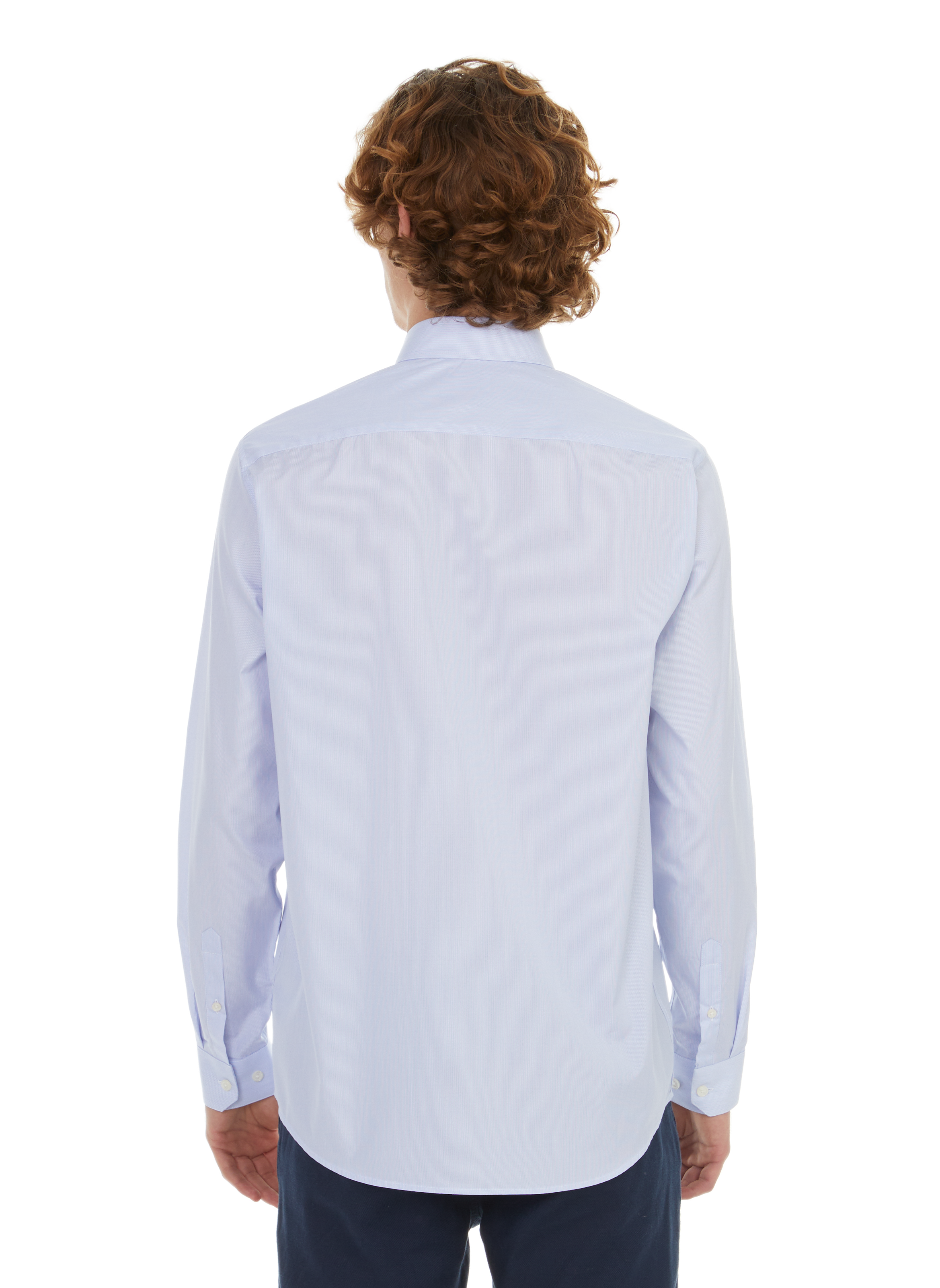 Long-sleeve cotton Shirt  AU PRINTEMPS PARIS Blue