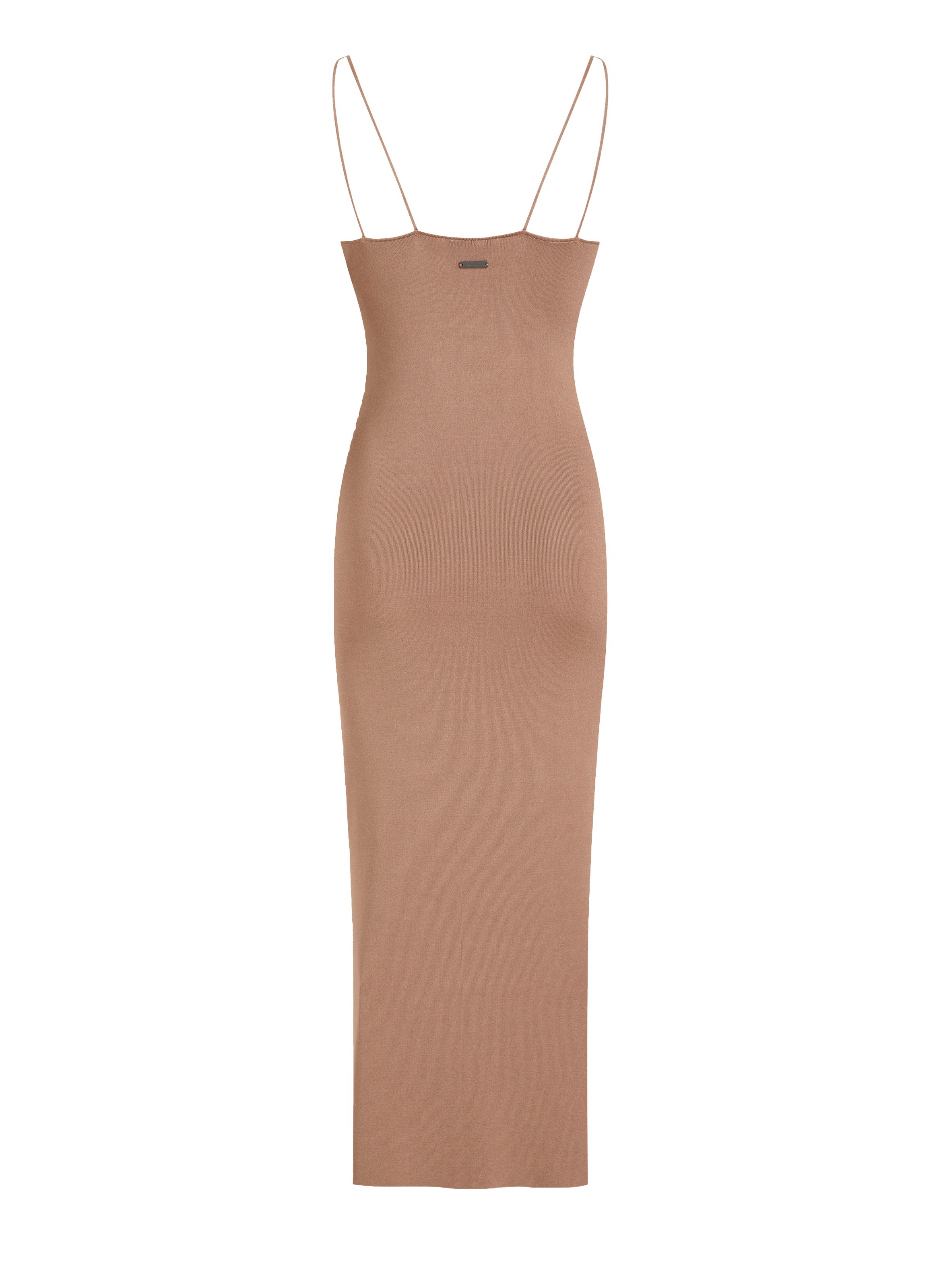 Robe longue à bretelles  CALVIN KLEIN Marron