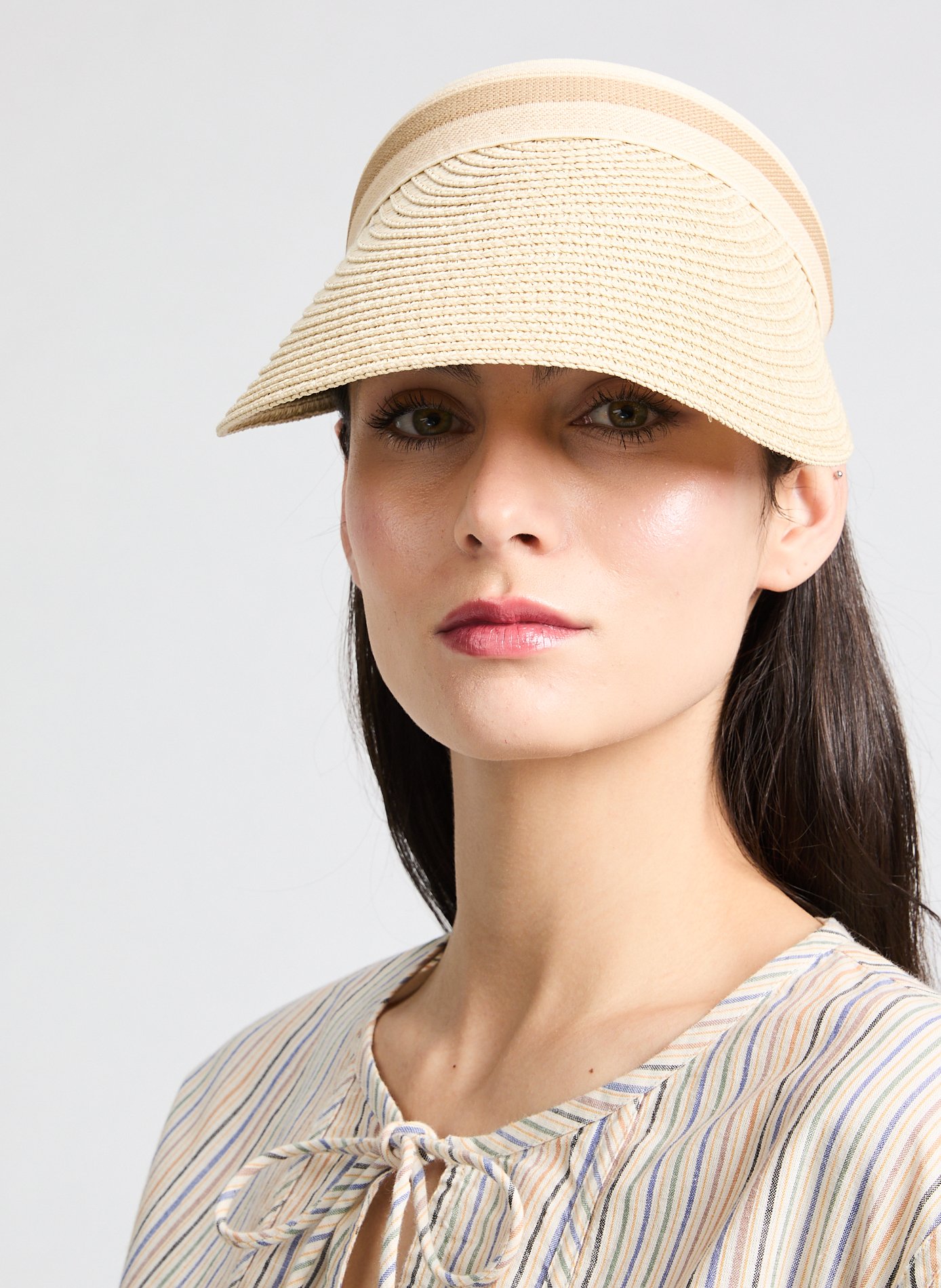 Visière en Rafia AU PRINTEMPS PARIS Beige