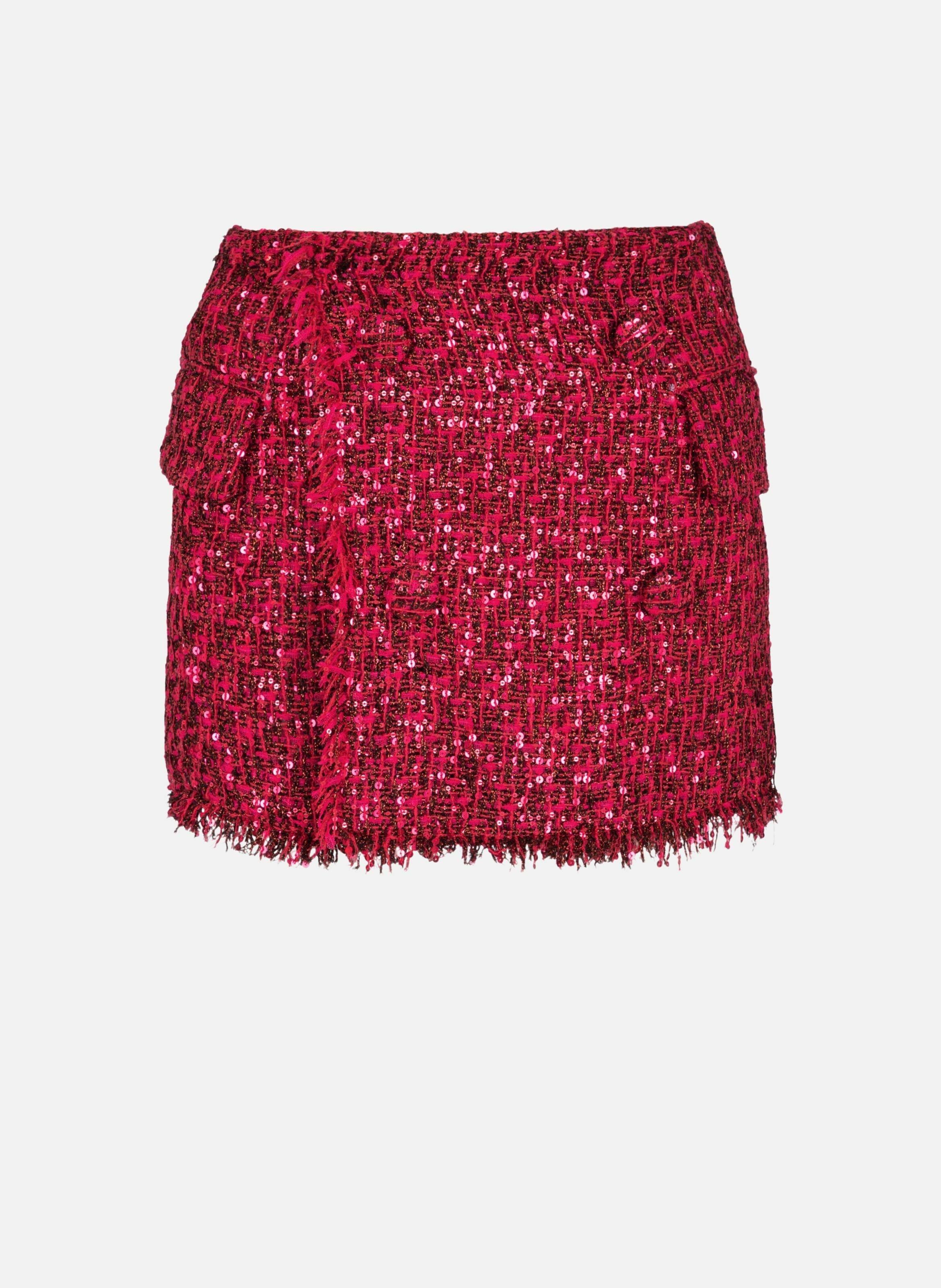 Short court en tweed à sequins BALMAIN Rose