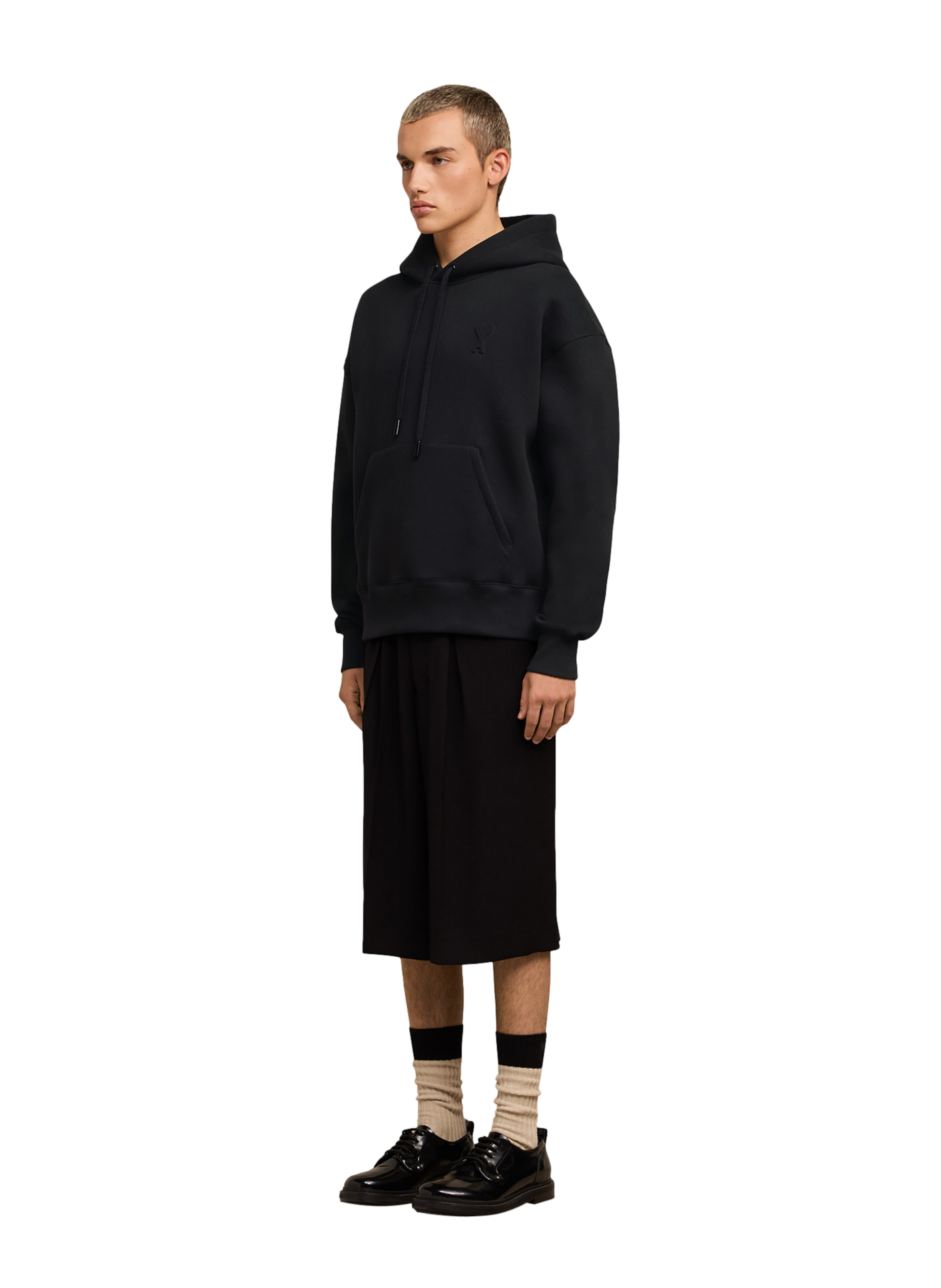 Sweatshirt à capuche ami de coeur unisexe AMI PARIS Noir