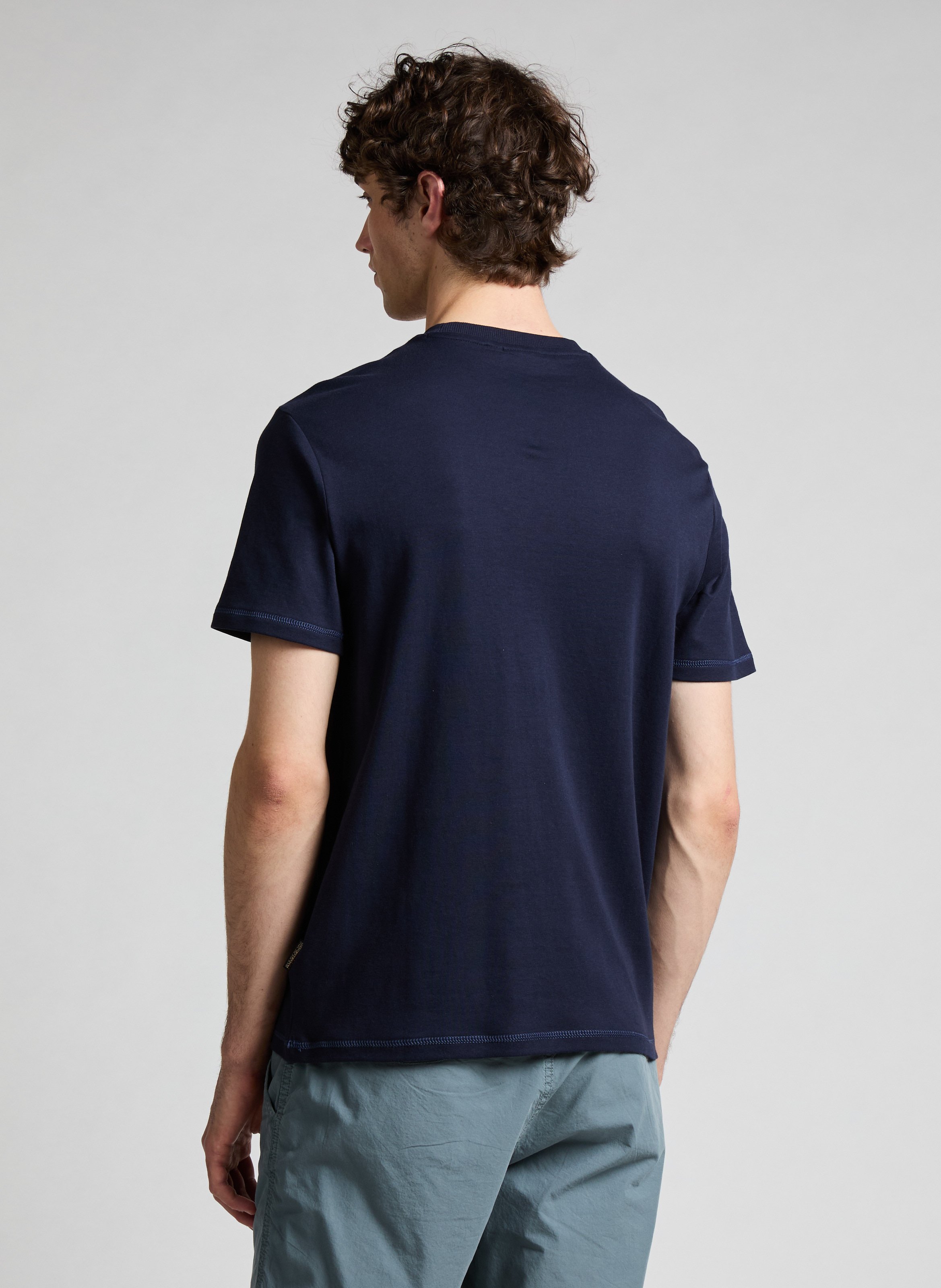 Classic Cotton T-Shirt NAPAPIJRI Blue