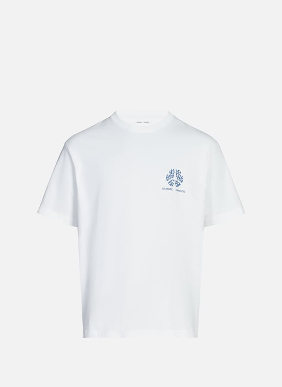 Classic Cotton T-Shirt White by SAMSOE SAMSOE SAMSOE SAMSOE Classic Cotton T-Shirt White