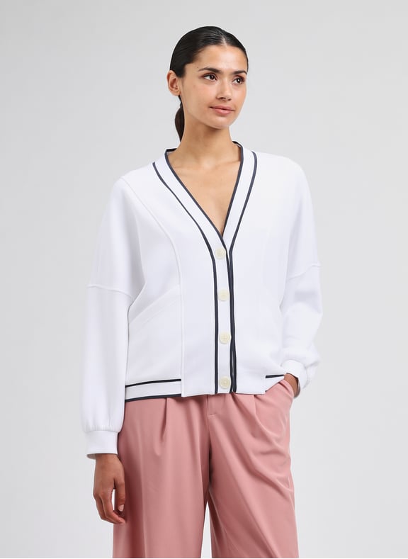 Cardigan ample Blanc by VARLEY VARLEY Cardigan ample Blanc
