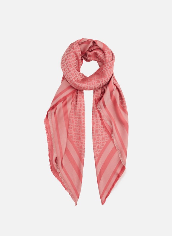 Printed scarf Pink by TOMMY HILFIGER TOMMY HILFIGER Printed scarf Pink
