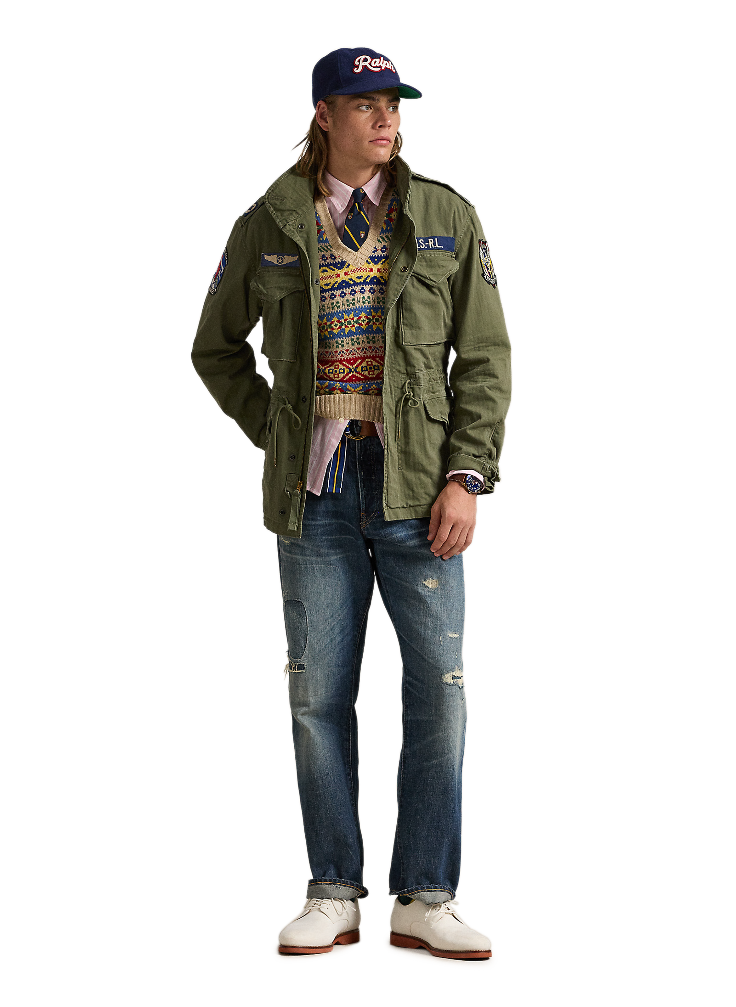 Veste en coton POLO RALPH LAUREN Vert