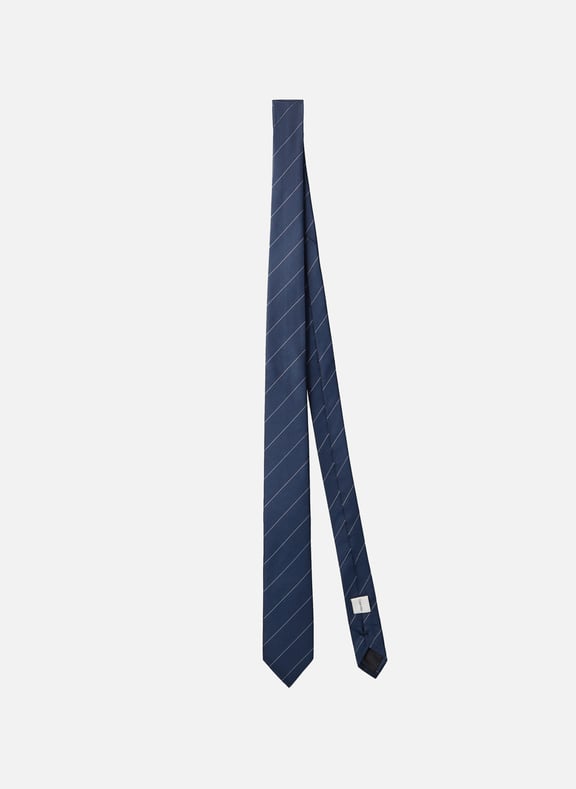 Cravate rayée Bleu by CALVIN KLEIN CALVIN KLEIN Cravate rayée Bleu