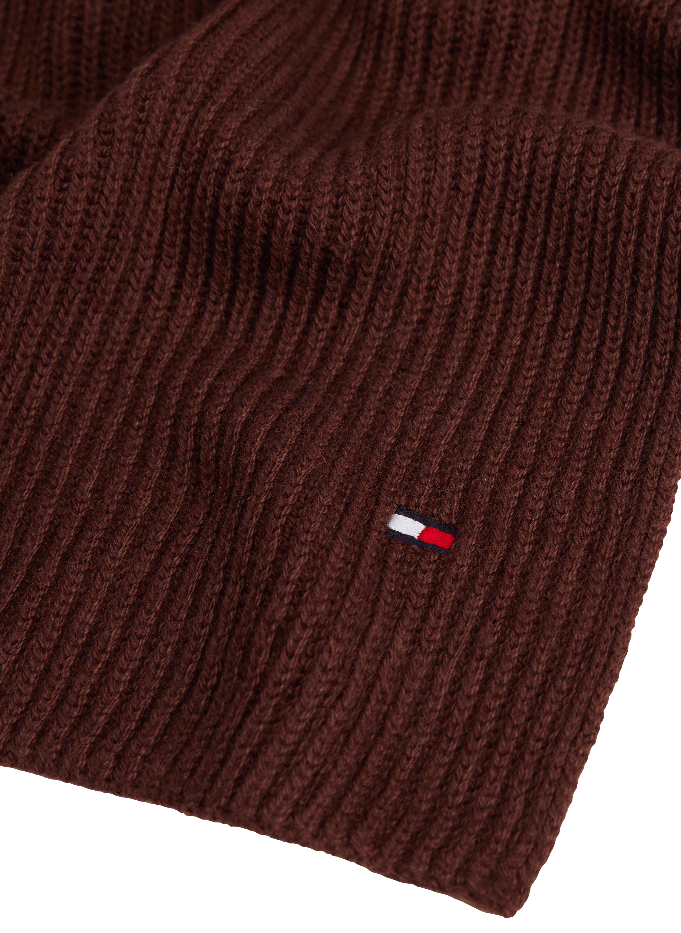 Cotton scarf TOMMY HILFIGER Brown