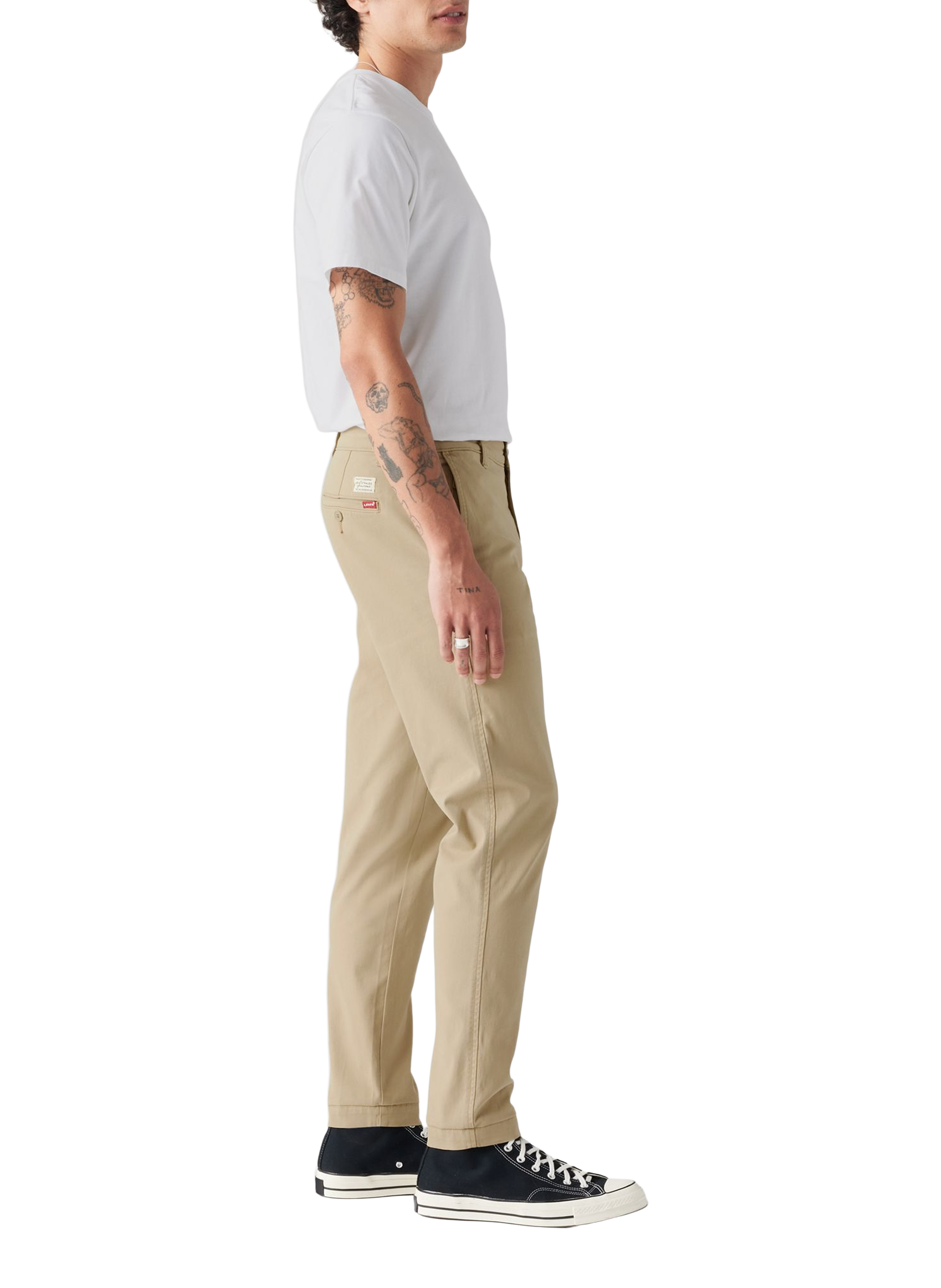 Ribbed trousers LEVI'S Beige