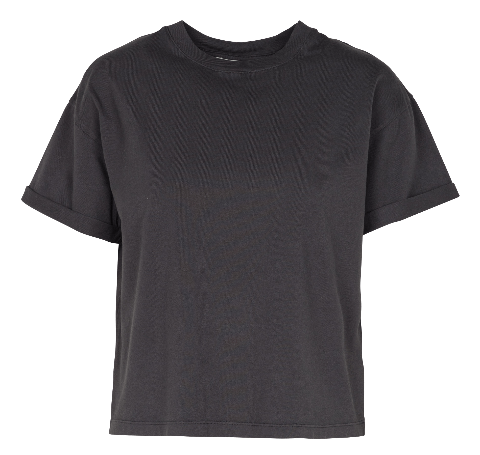 Tee-shirt col rond en coton rosie BA&SH Noir