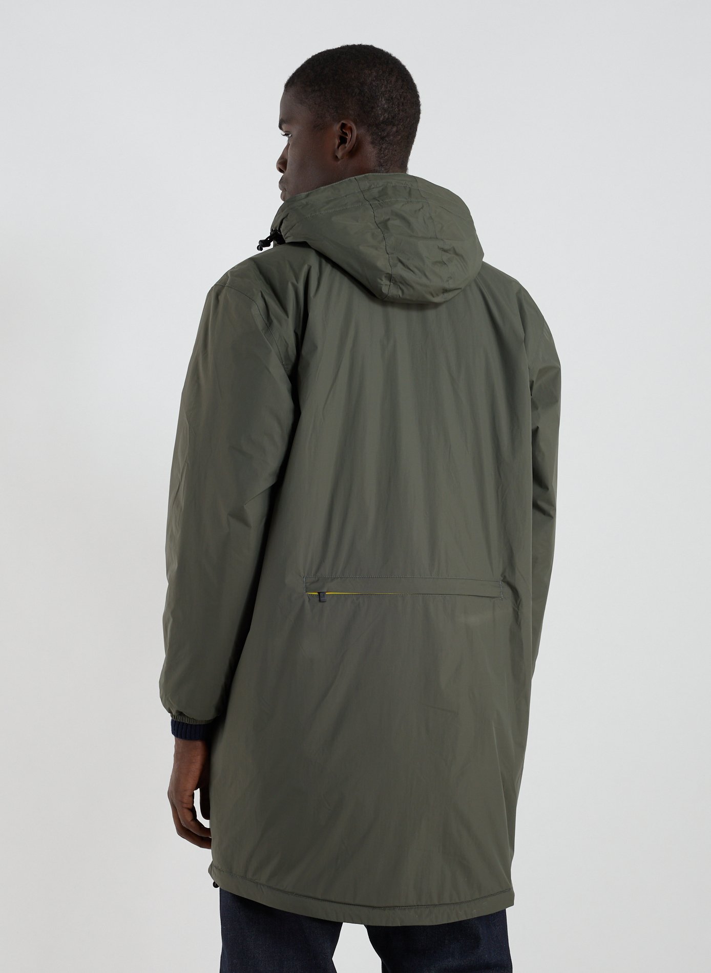 Mid-length waterproof parka K-WAY Khaki
