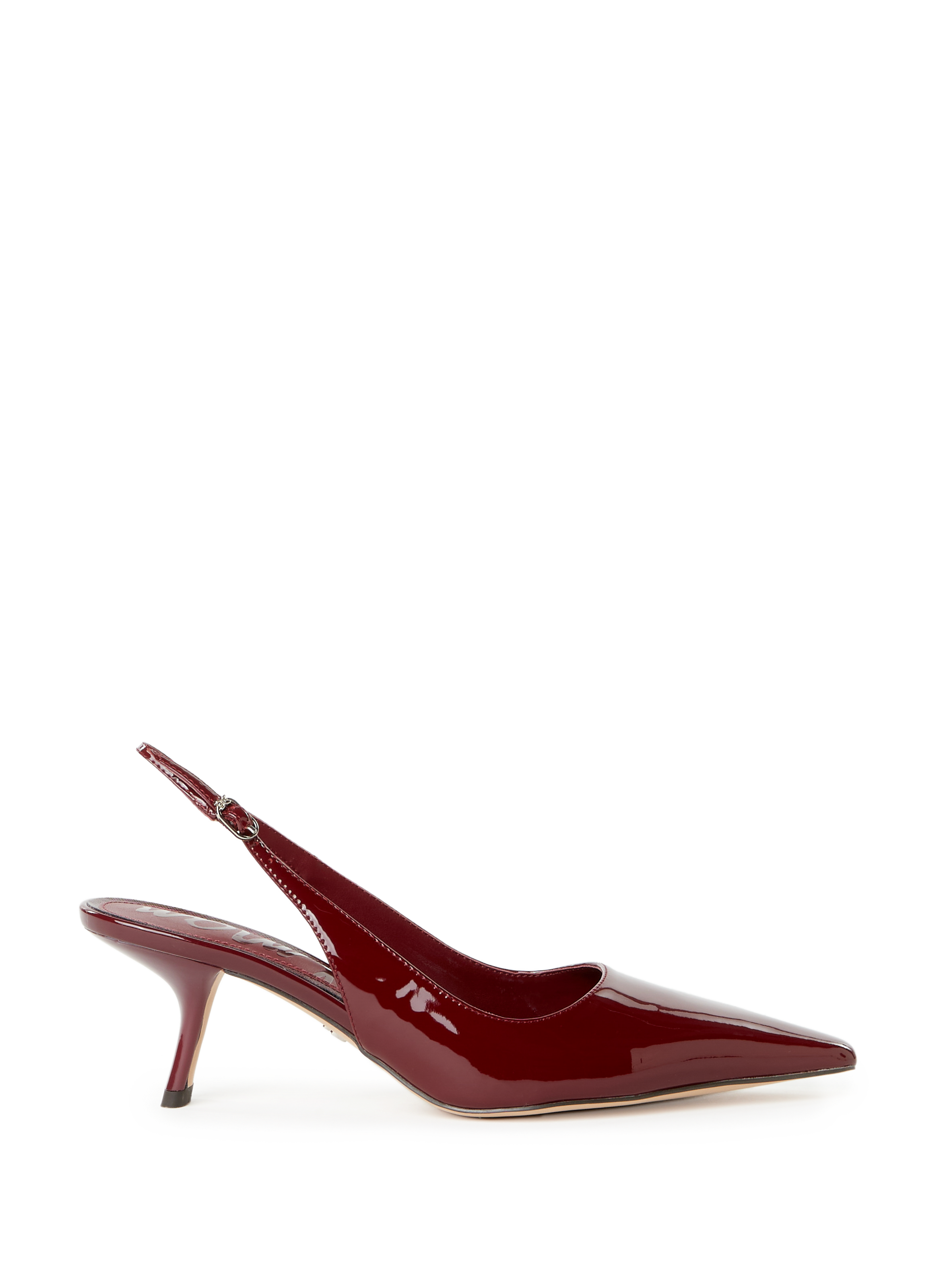 SAM EDELMAN Sling-back vernies en cuir Rouge