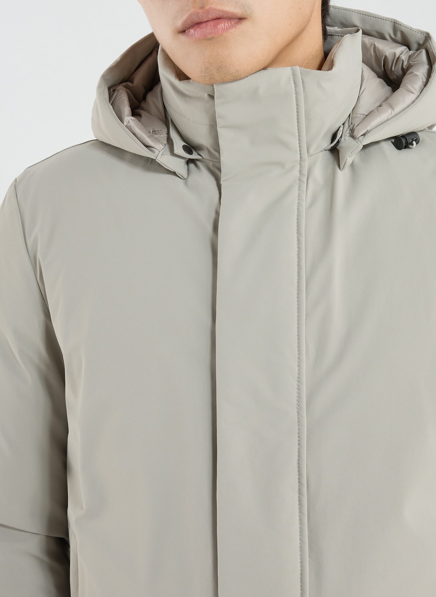 Jacket with removable hood WOOLRICH Beige