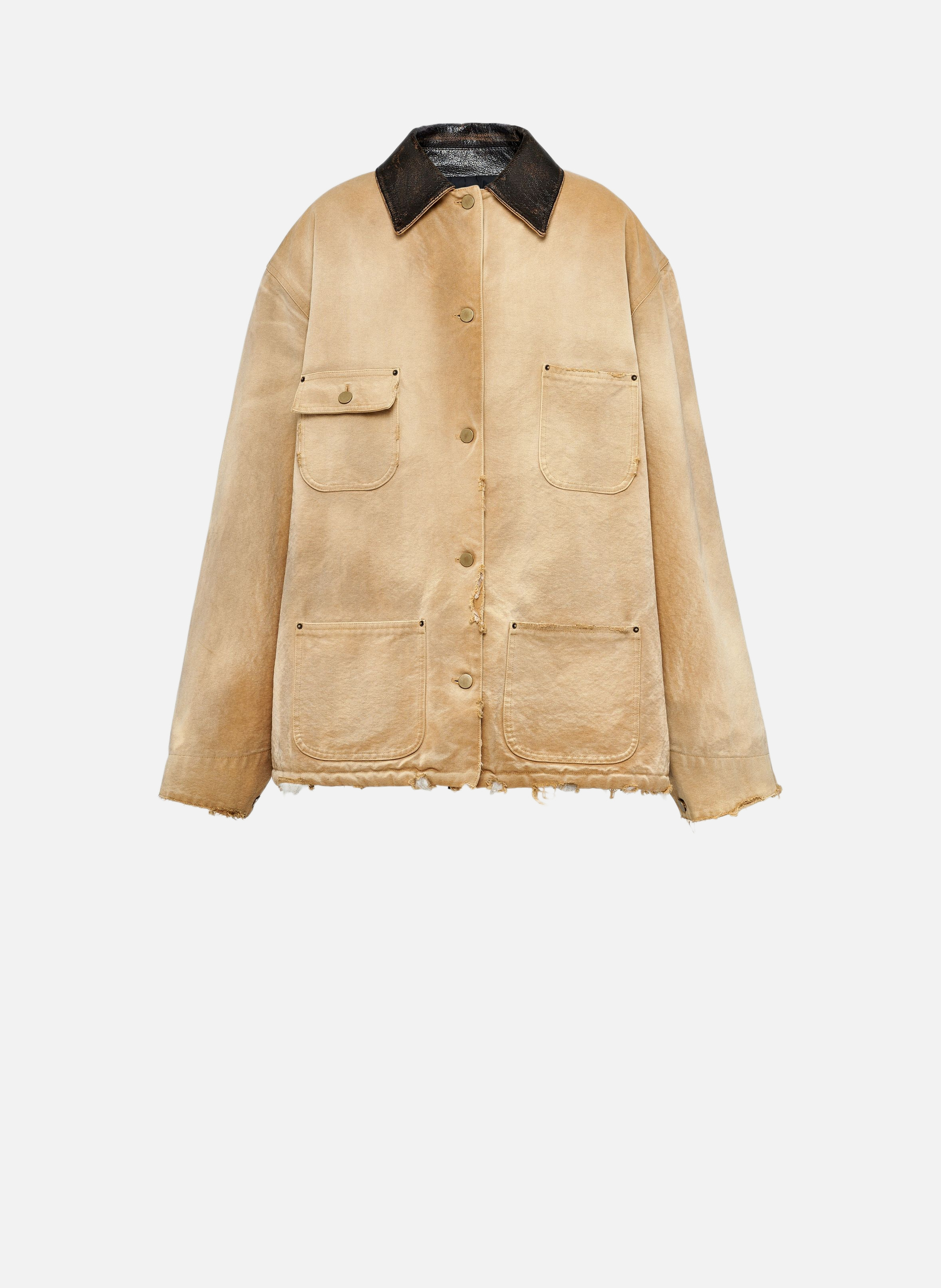Veste en toile PRADA Beige