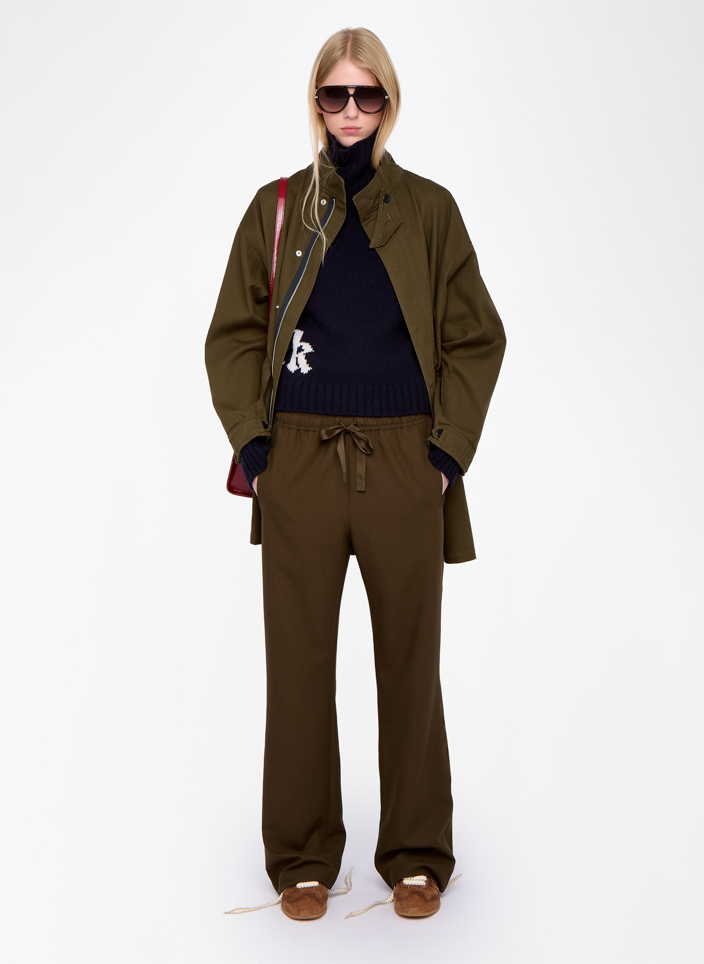 Pantalon droit poma ZADIG&VOLTAIRE Vert