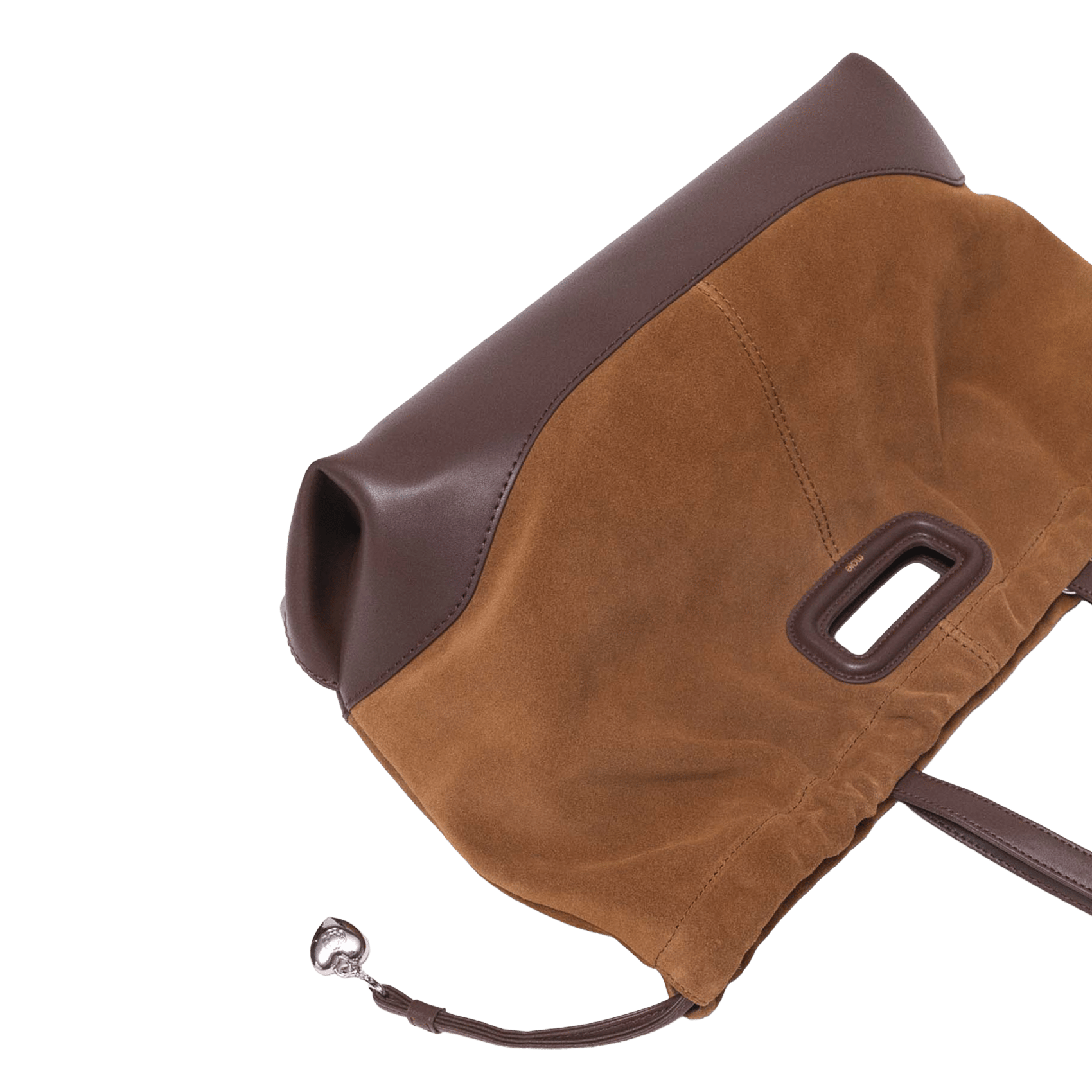 Sac cabas bi matière en cuir miss m MAJE Marron