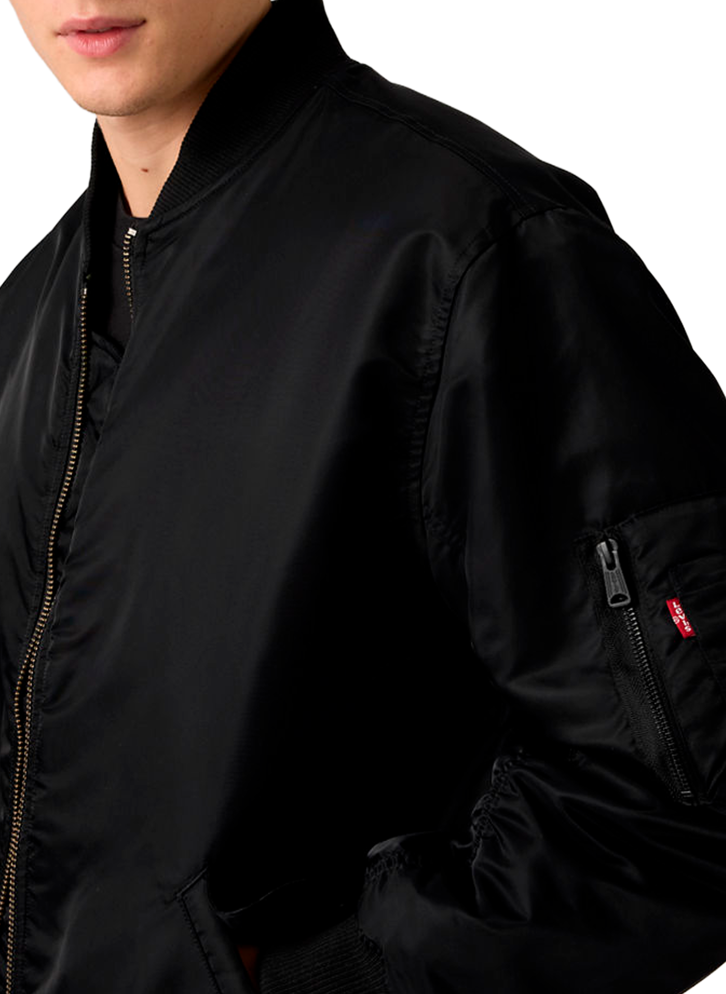 Bomber jacket with high collar LEVI'S Black