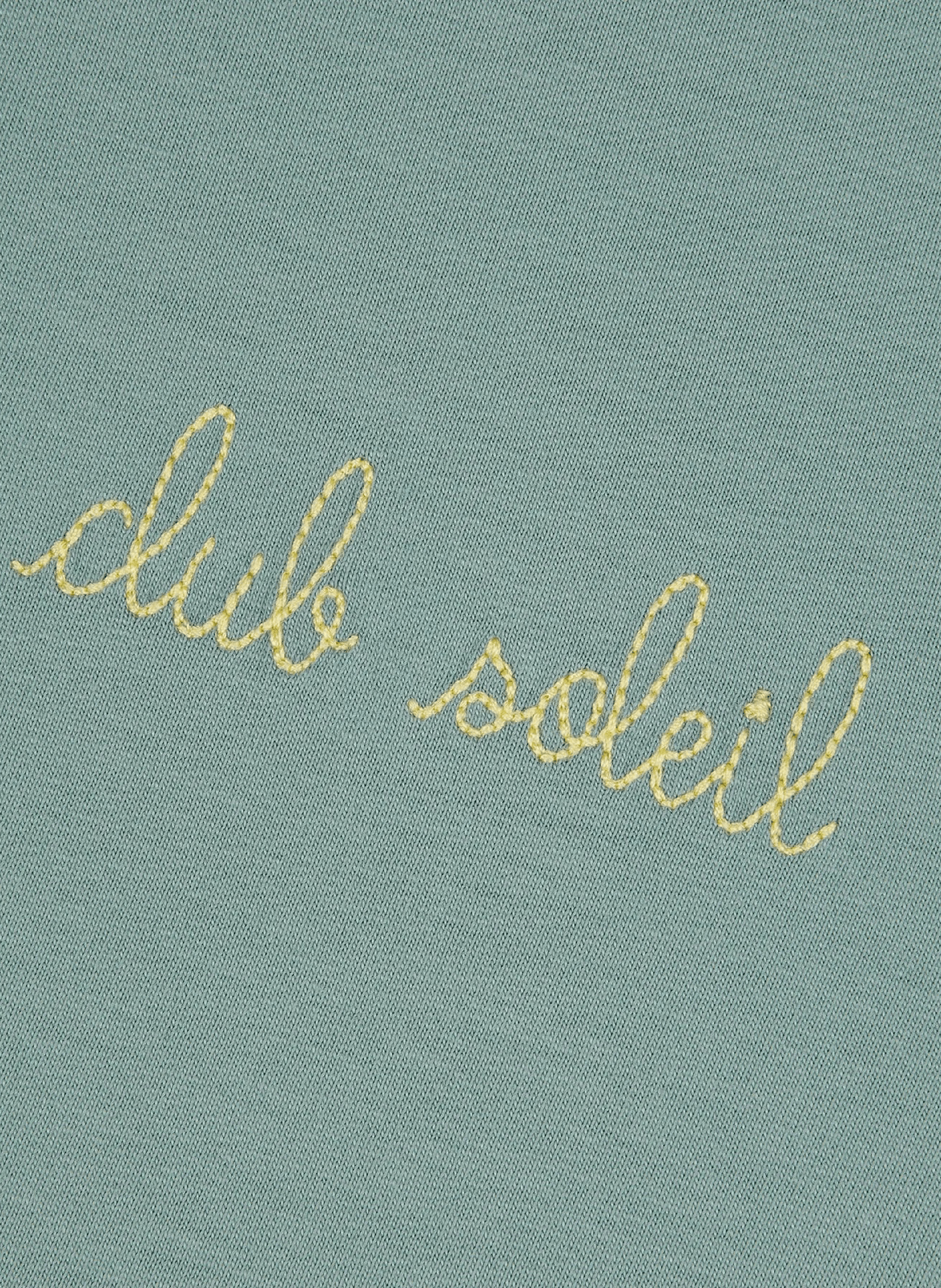 T-shirt Poitou brodé en coton biologique  MAISON LABICHE Vert