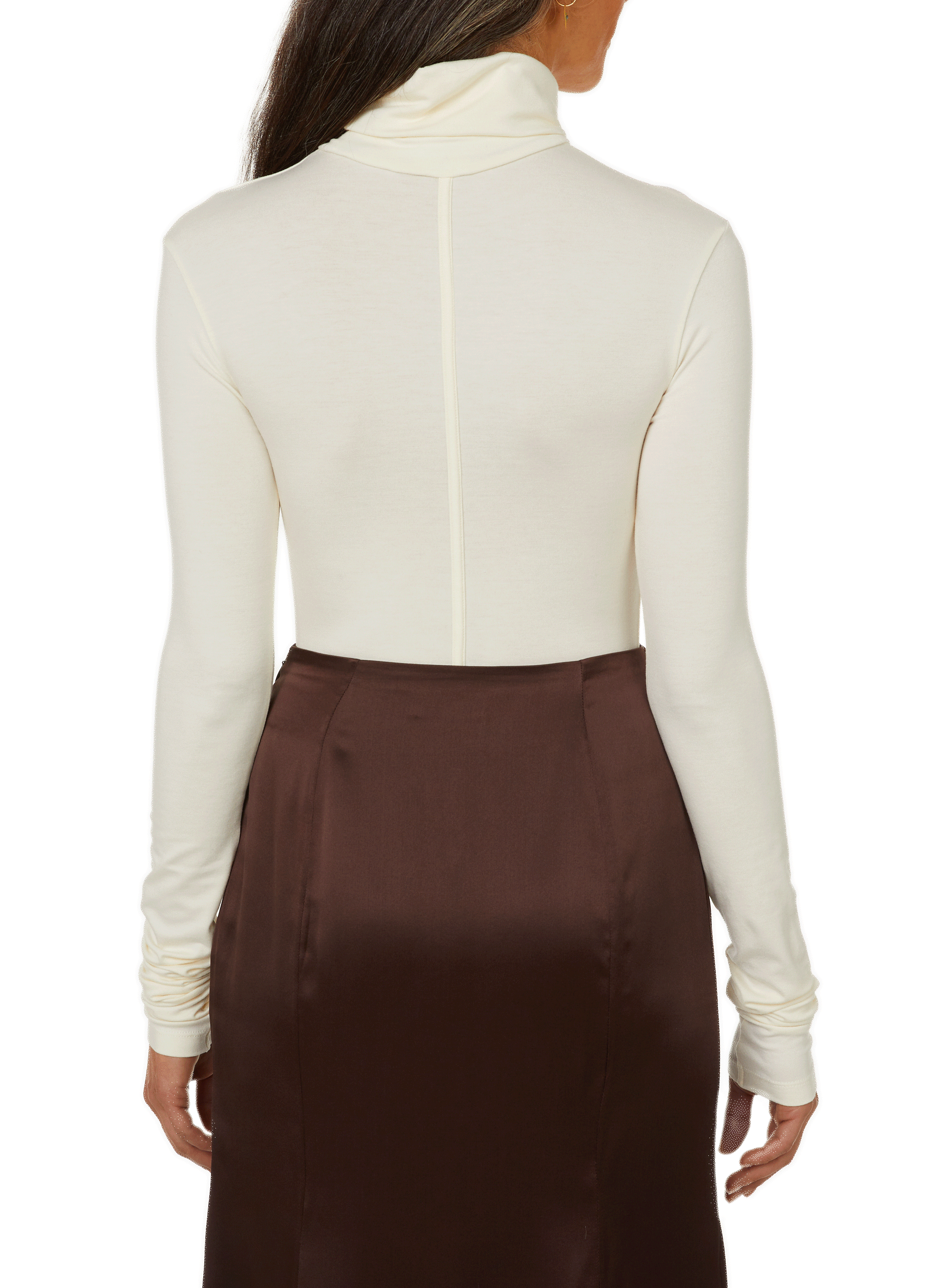 Pull seconde peau col roulé BITE STUDIOS Blanc