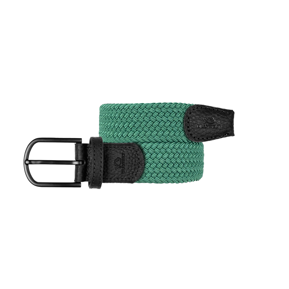 Ceinture tressée élastique unie BILLYBELT Vert