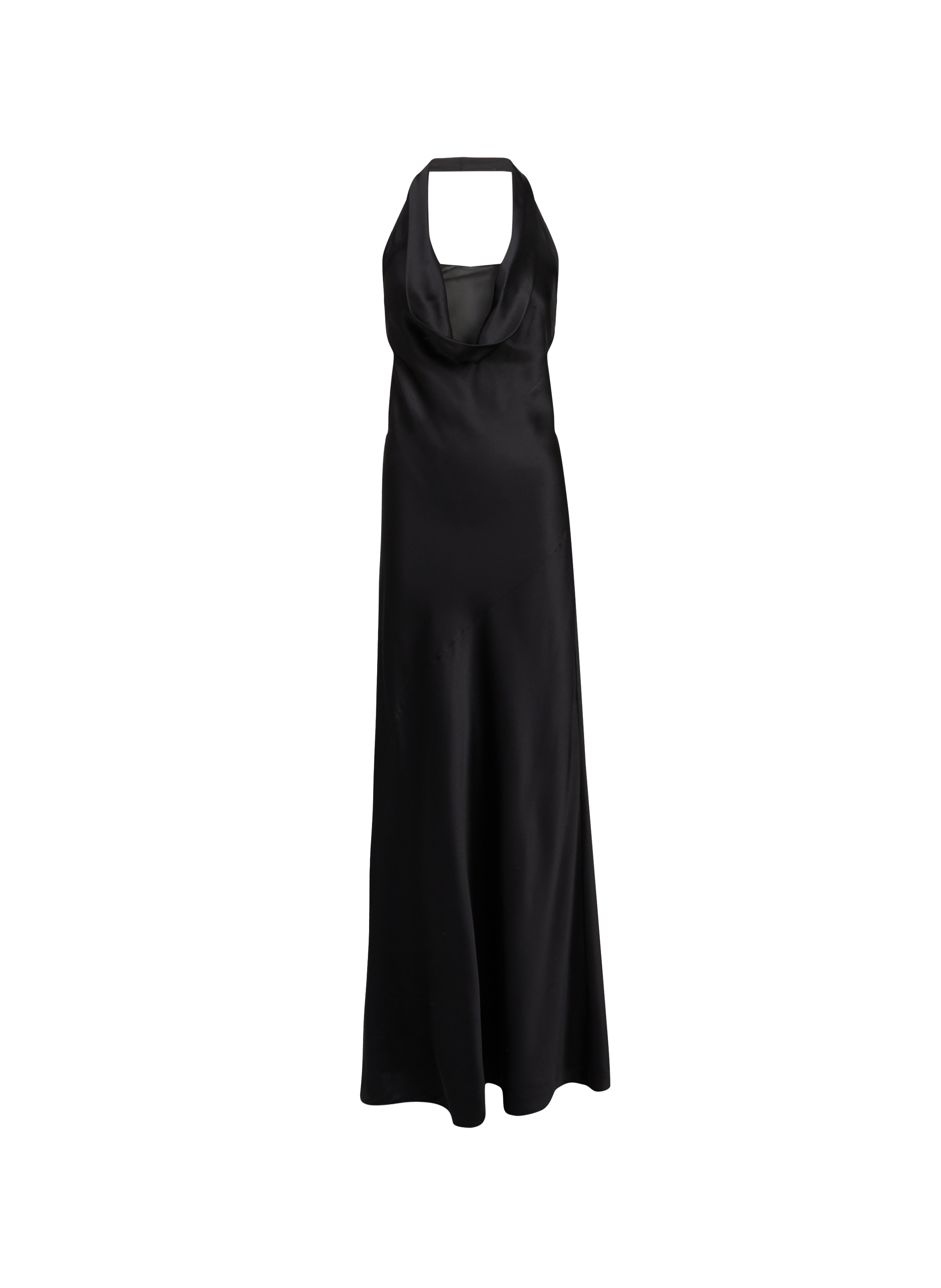Sleeveless long silk dress HELMUT LANG Black