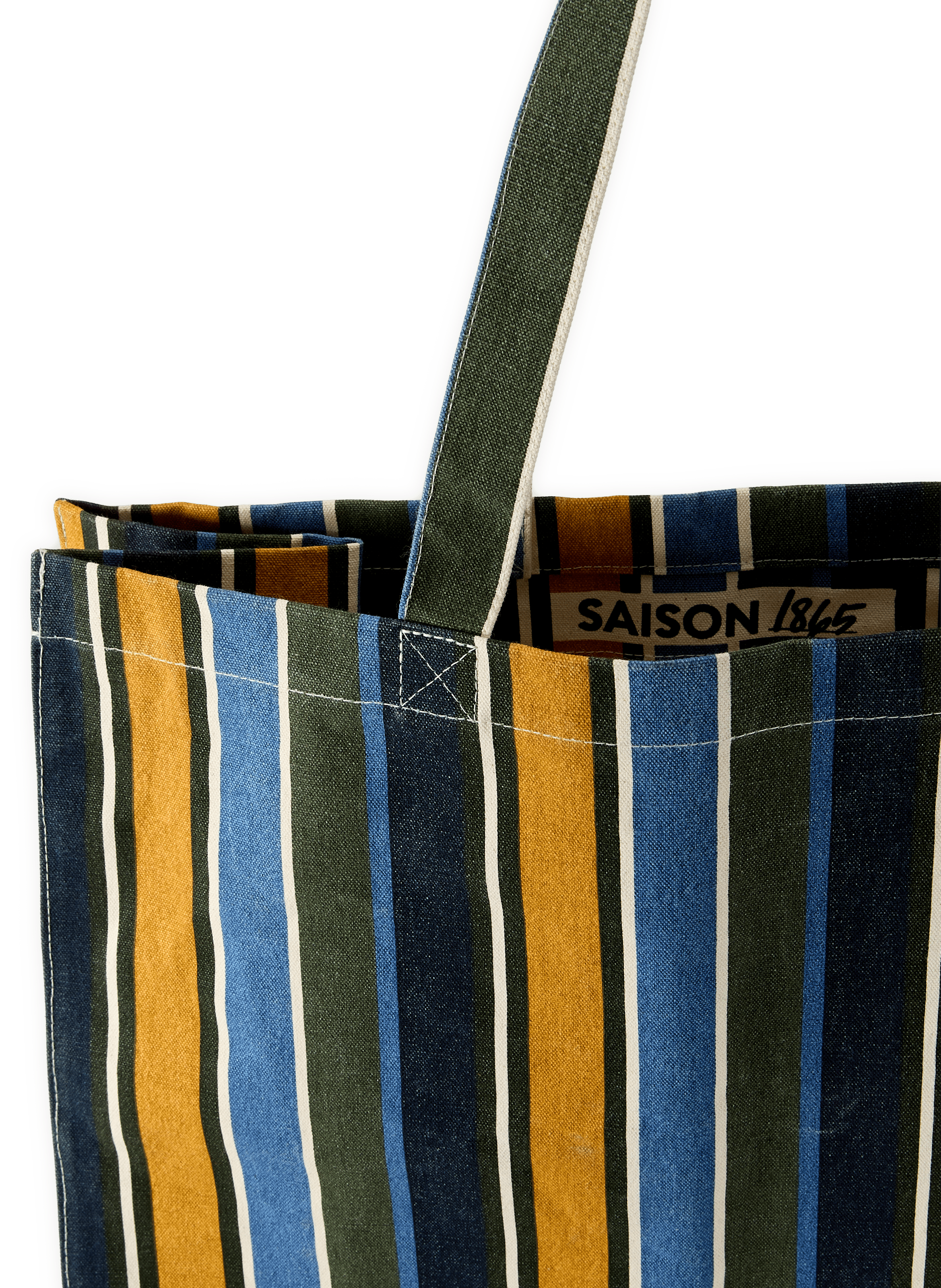Sac cabas à rayures en coton SAISON 1865 Multicolore