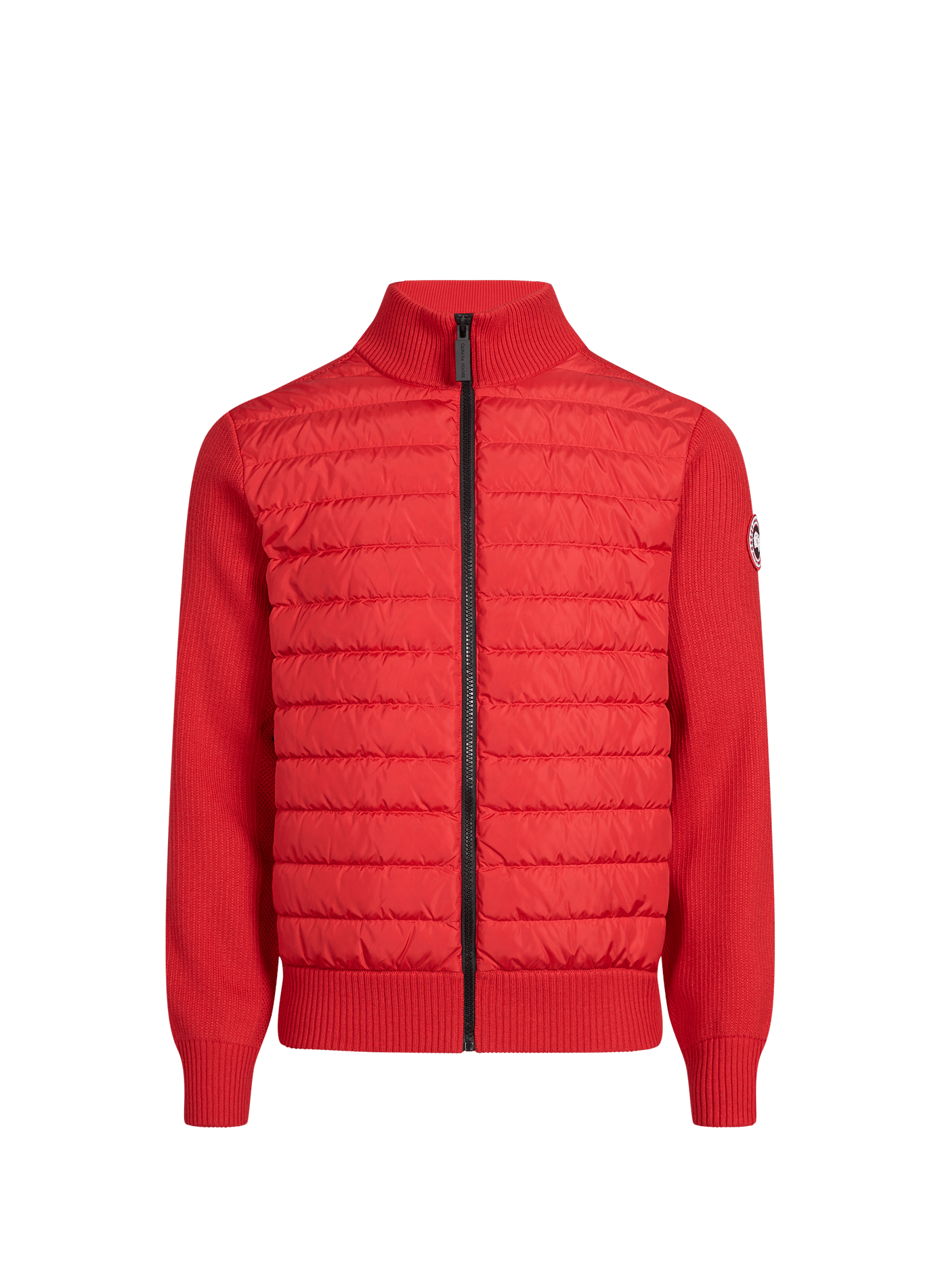 Veste Bi-matière ajustée en laine CANADA GOOSE Rouge