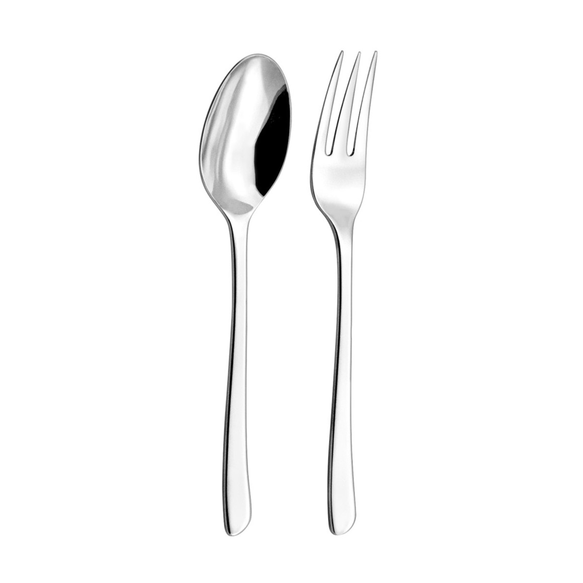 J'ai goûté - fourchette et cuillère de service en coffret COUZON Argent