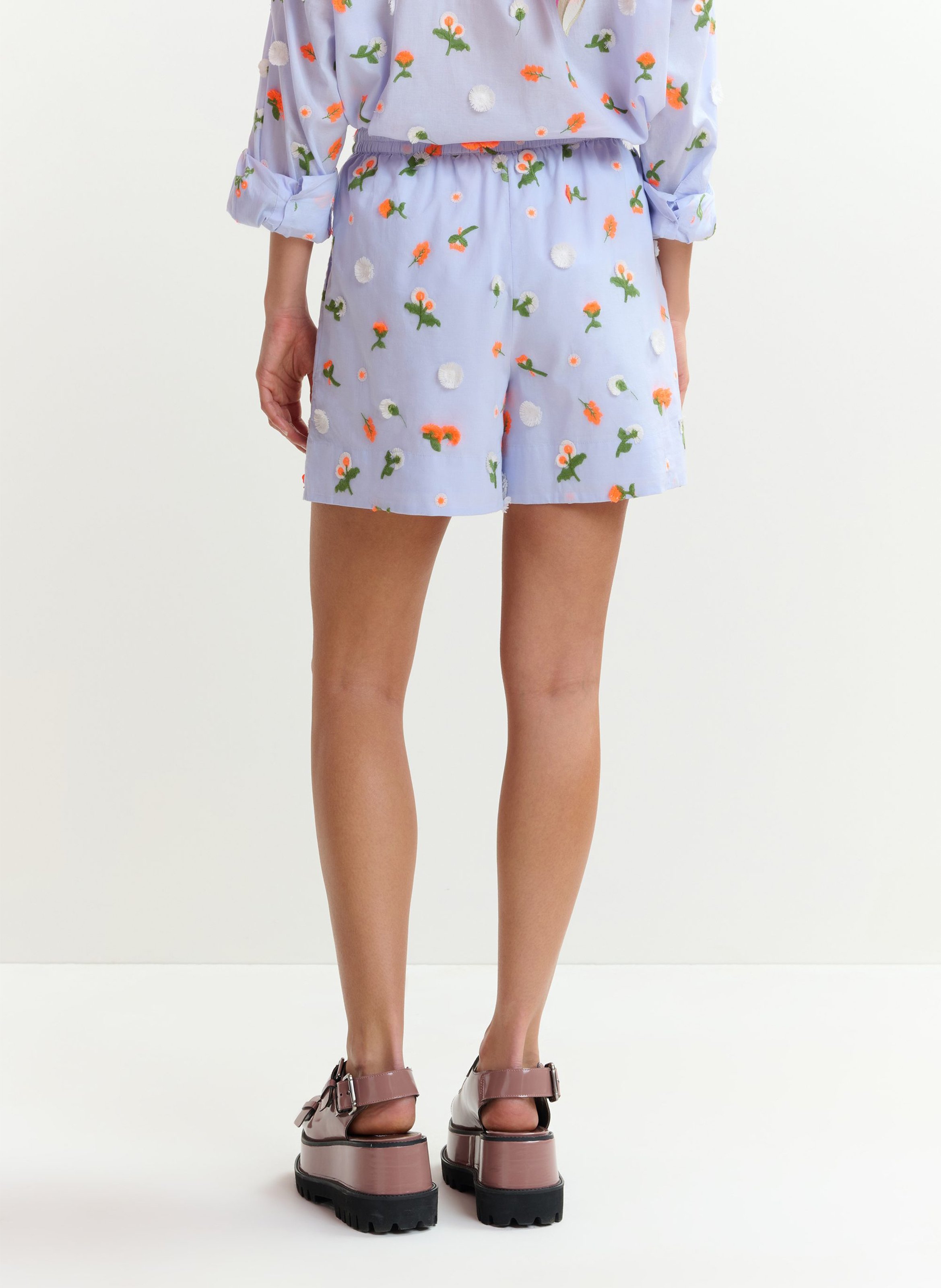 Short droit en coton jelena ESSENTIEL ANTWERP Bleu