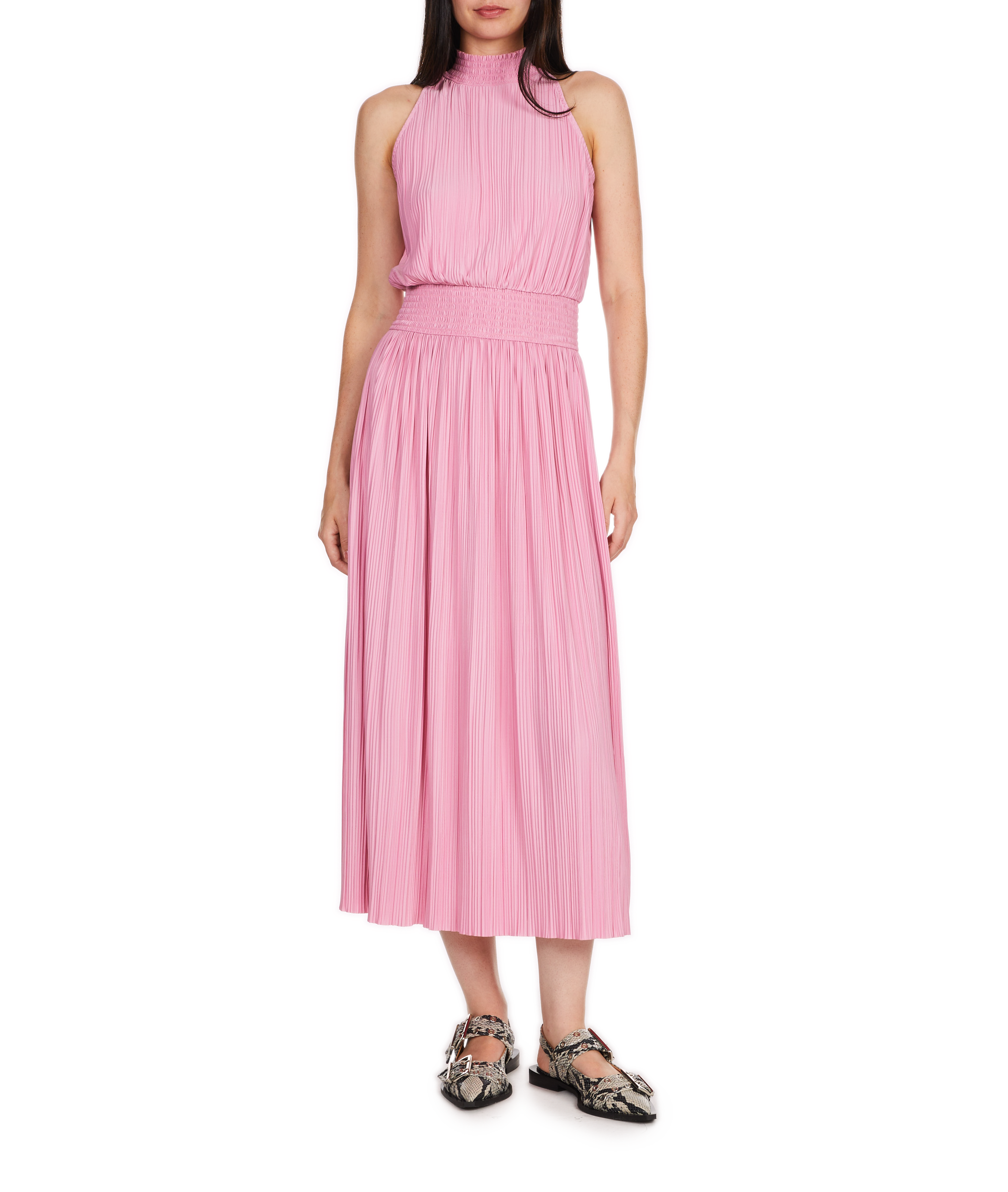 Pleated dress SAMSOE SAMSOE Pink