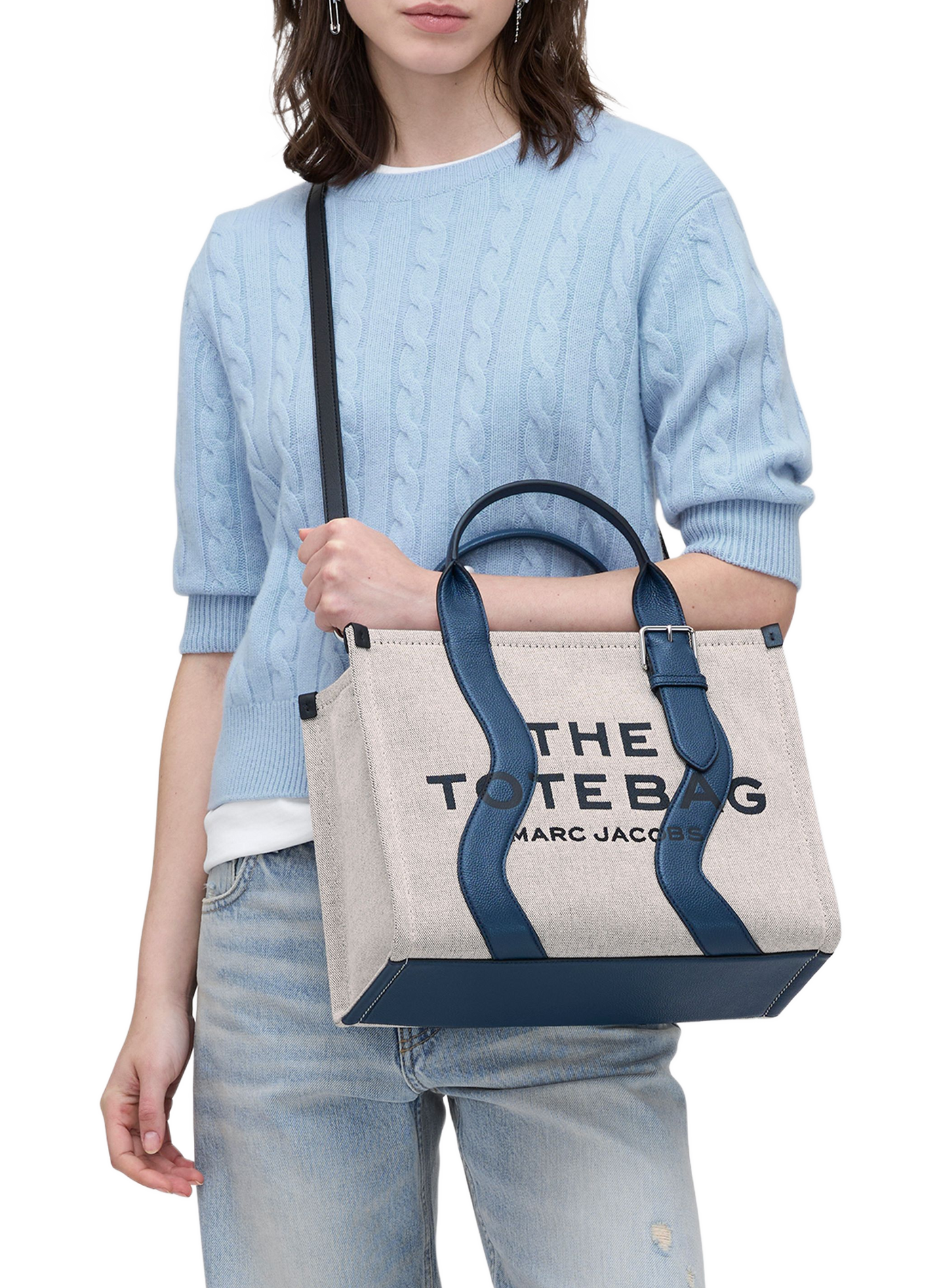 Sac The Wavy Canvas Medium Tote MARC JACOBS Multicolore