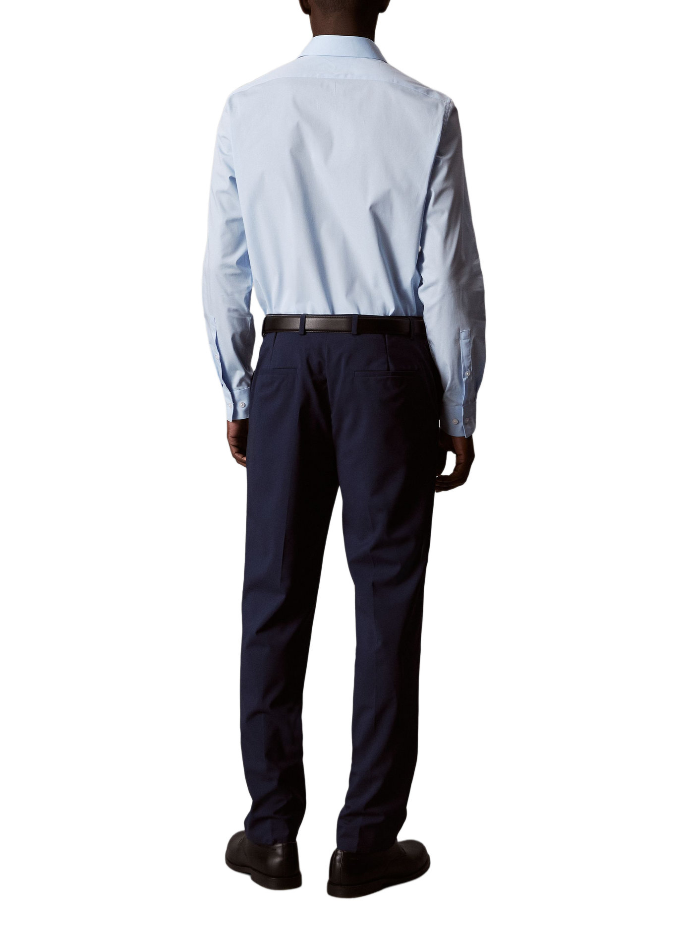 Chemise slim en coton CALVIN KLEIN Bleu