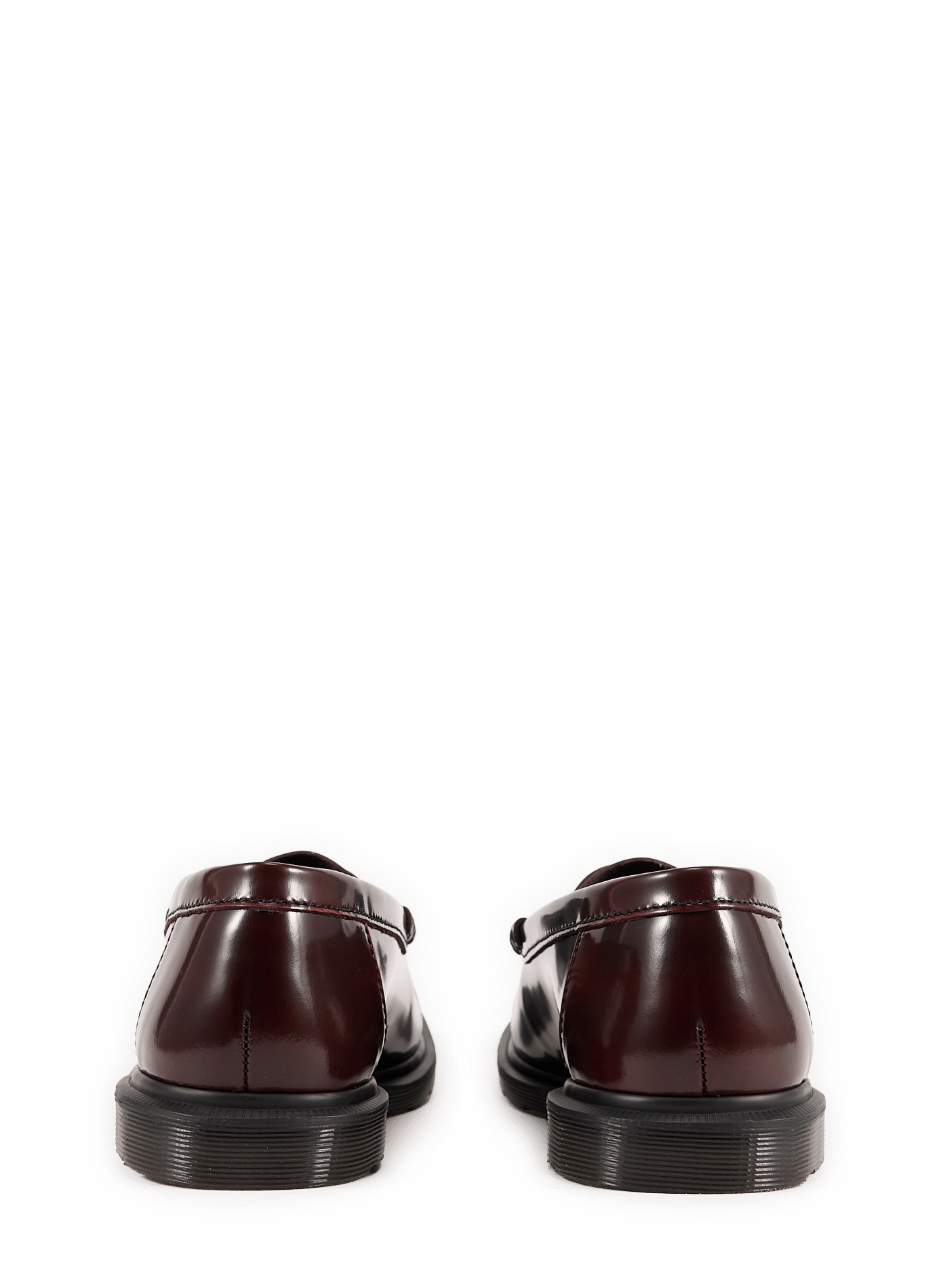 Leder-Mokassins DR. MARTENS Rot