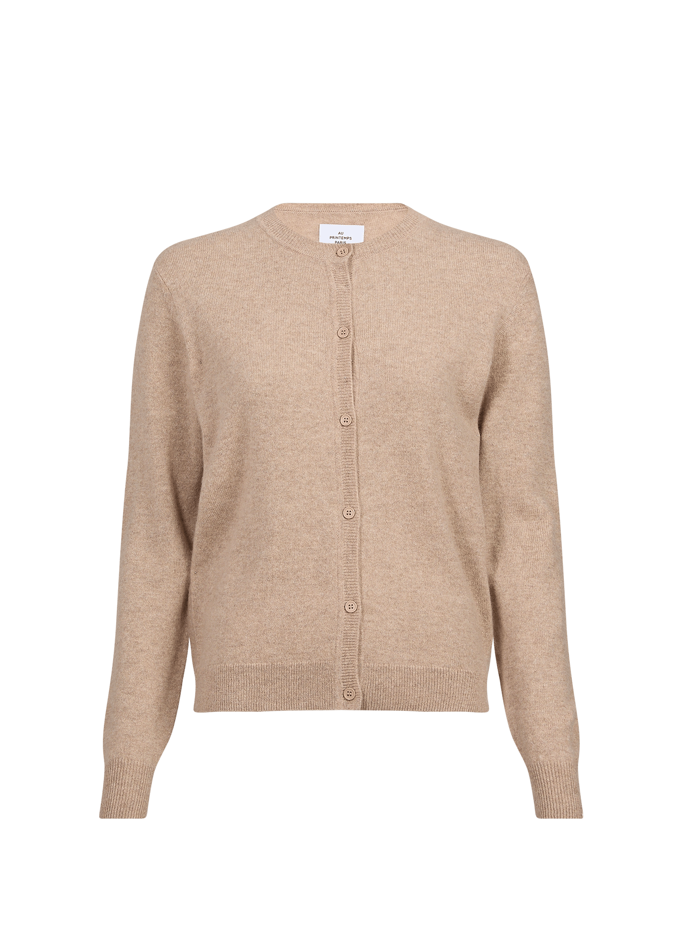 Straight cashmere vest AU PRINTEMPS PARIS Beige