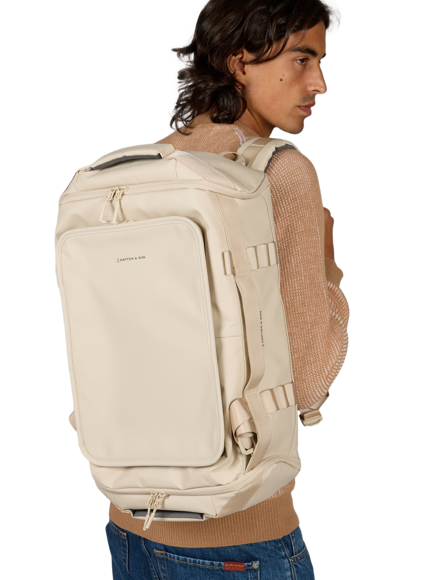 Weekendtas Lissabon Duffle KAPTEN & SON Beige