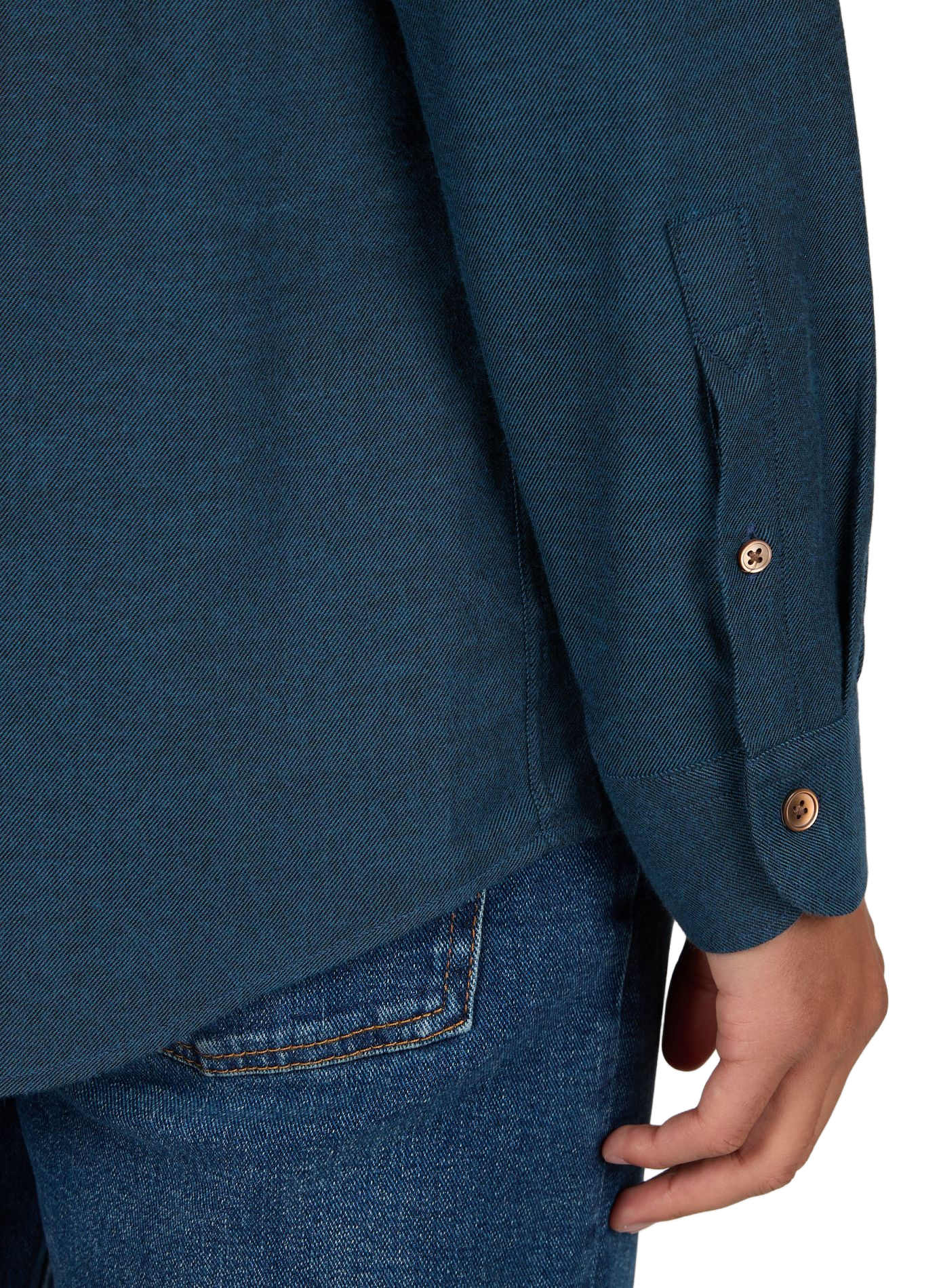 Straight cotton shirt PAUL SMITH Blue