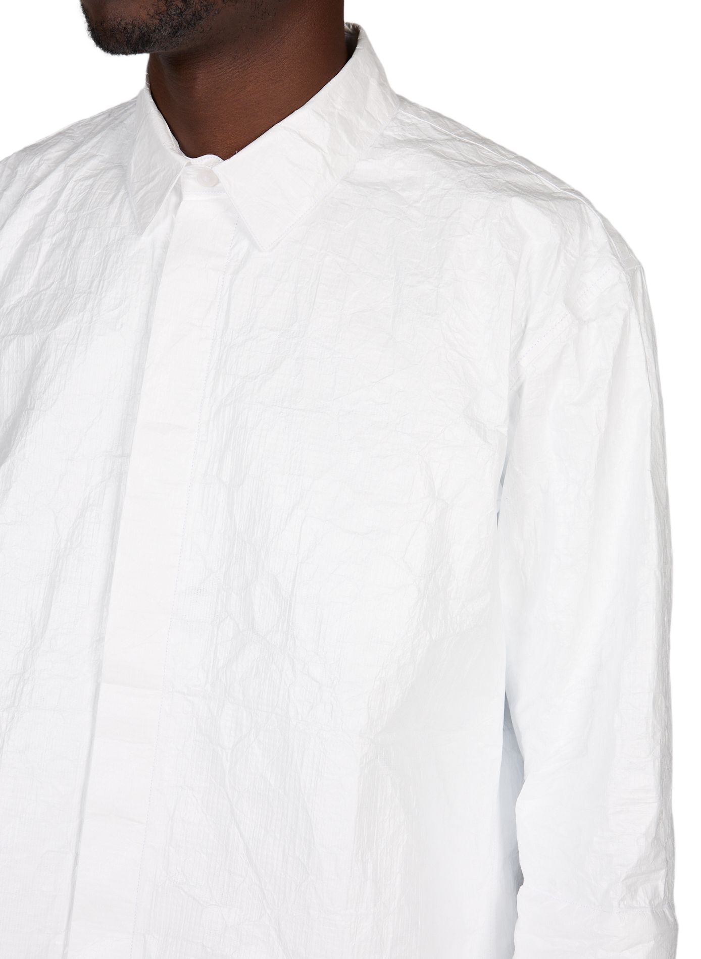 Shirt in textured technical fabric ALAINPAUL White