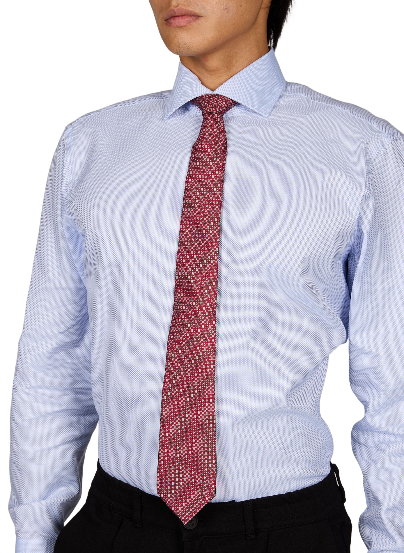 Printed silk tie VAN LAACK Red