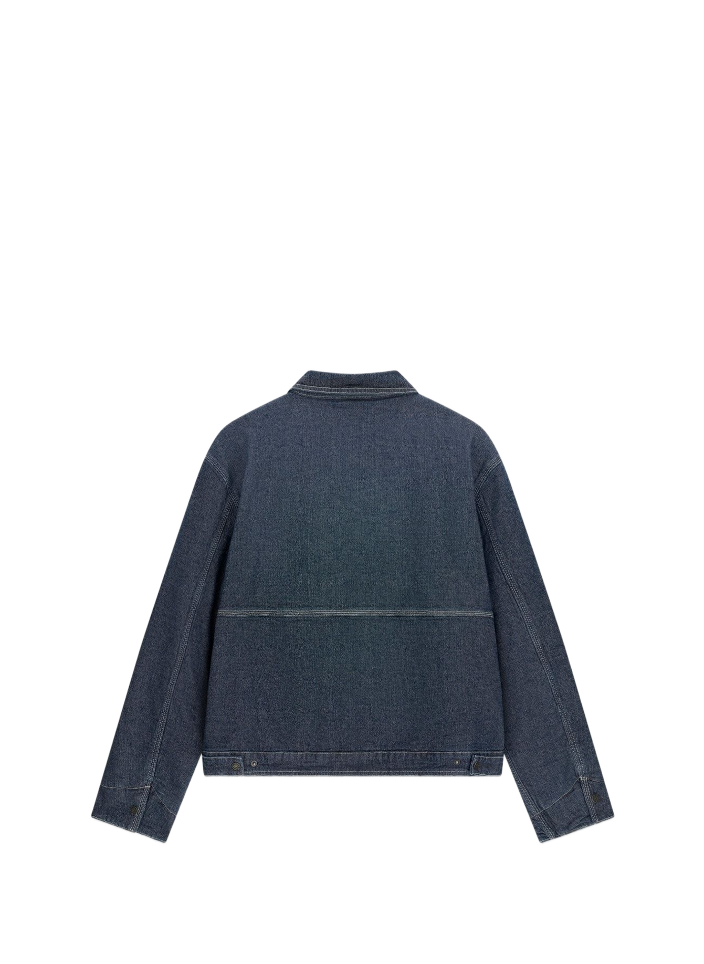 Jasje met klassieke kraag van gemengd katoendenim GUESS Blauw